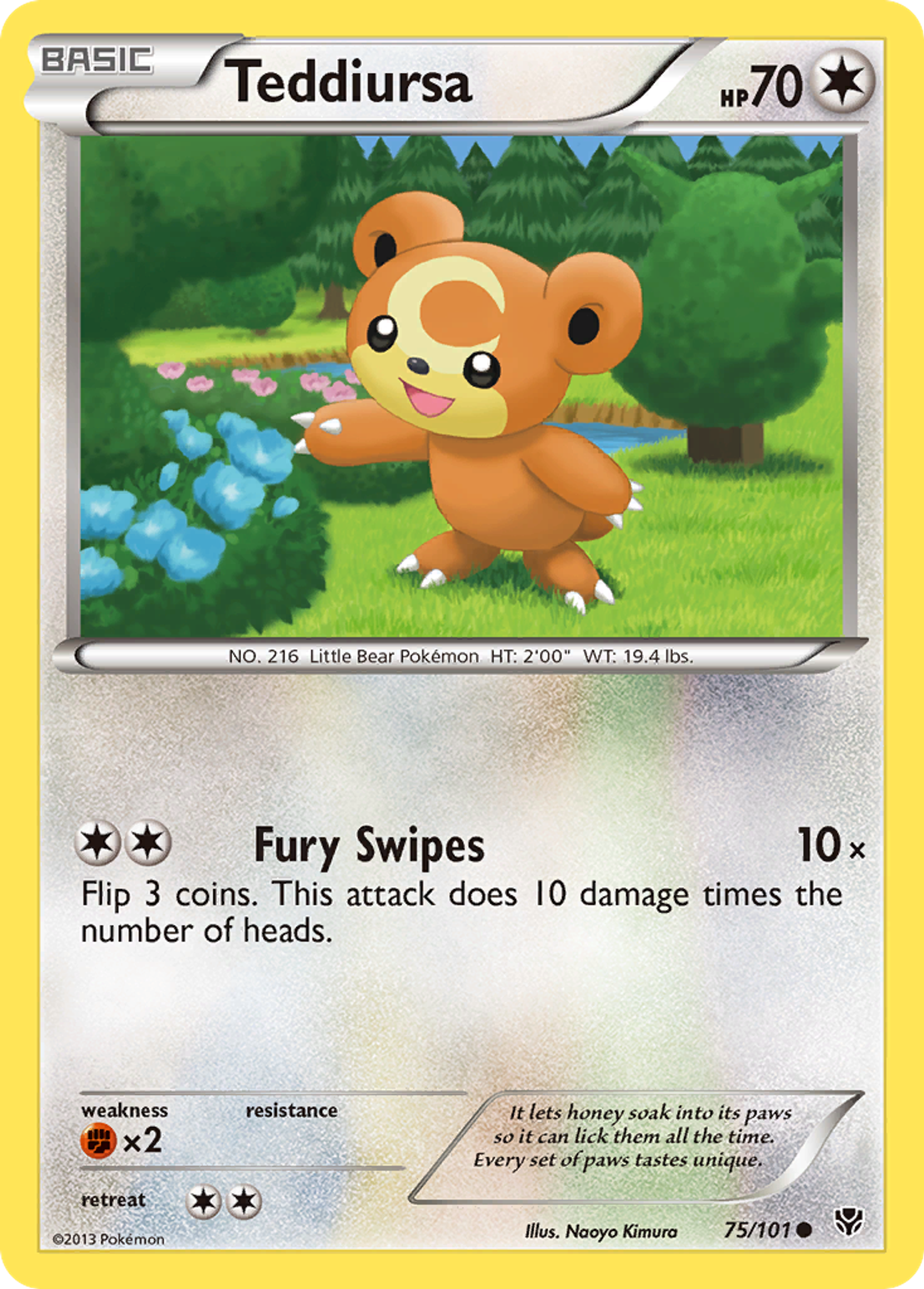 Teddiursa — Plasma Blast — Pokémon