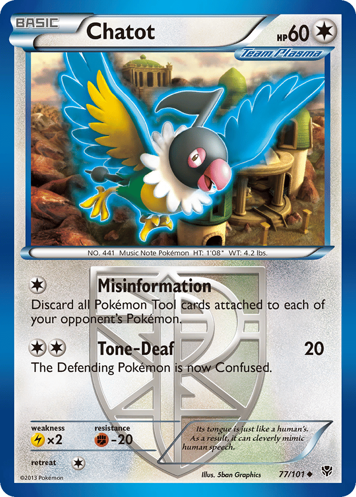 Chatot — Plasma Blast — Pokemon