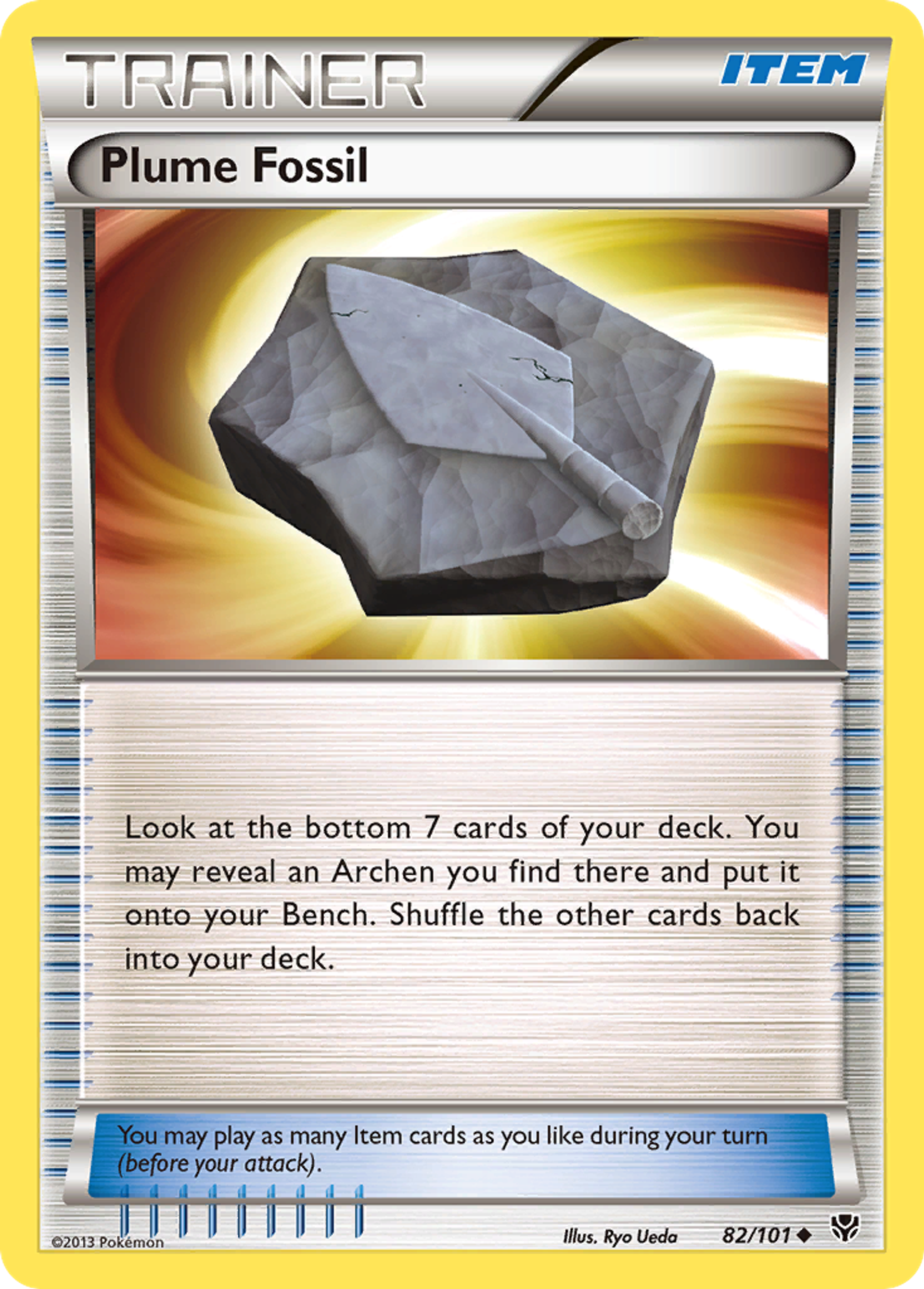 Plume Fossil — Plasma Blast — Pokémon