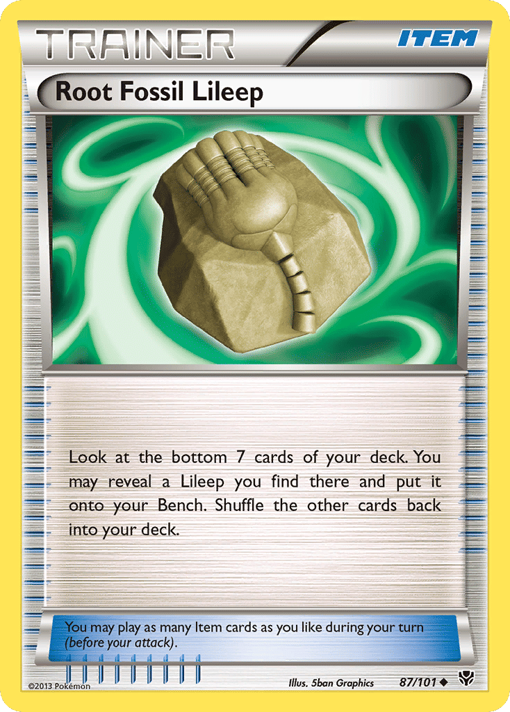 Root Fossil Lileep — Plasma Blast — Pokemon