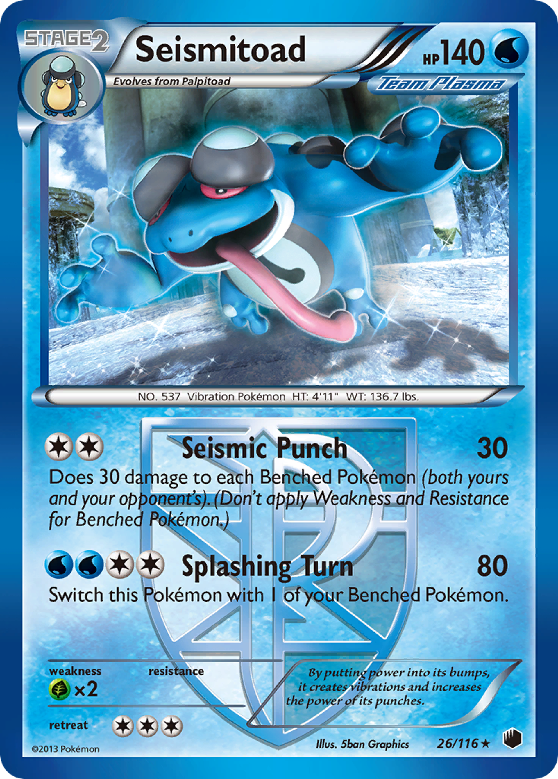Seismitoad — Plasma Freeze — Pokemon