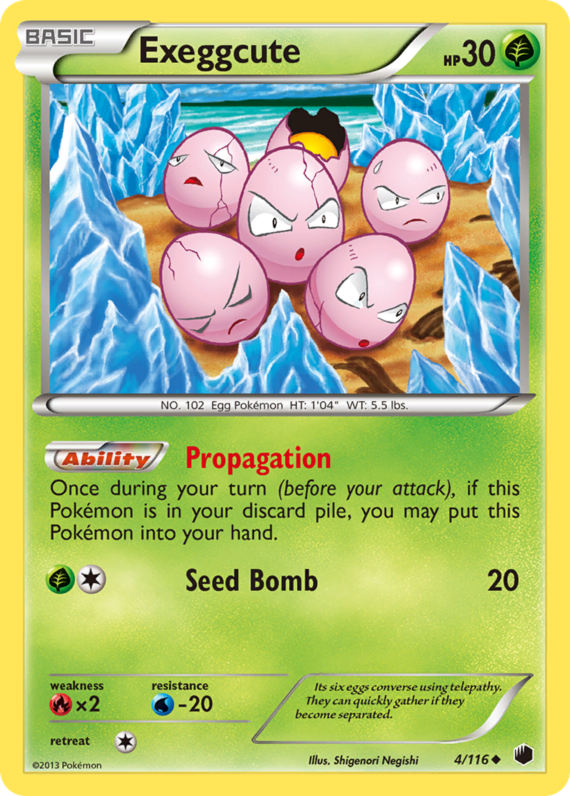 Exeggcute — Plasma Freeze — Pokemon