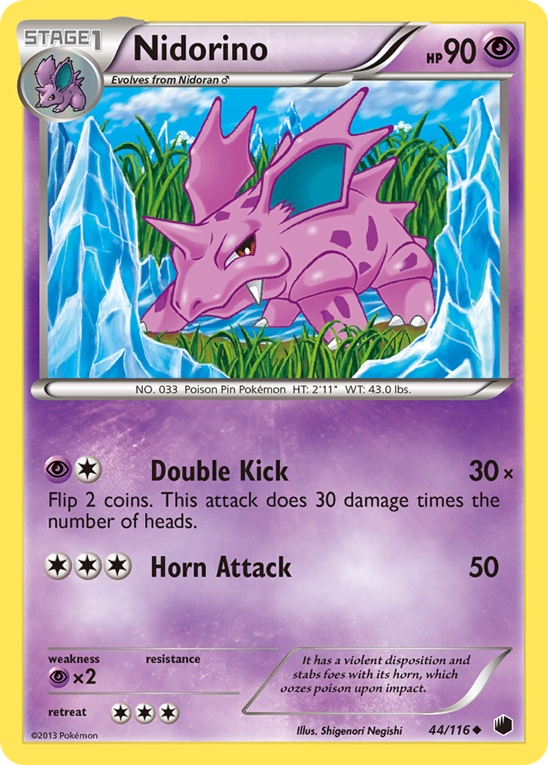 Nidorino — Plasma Freeze — Pokemon