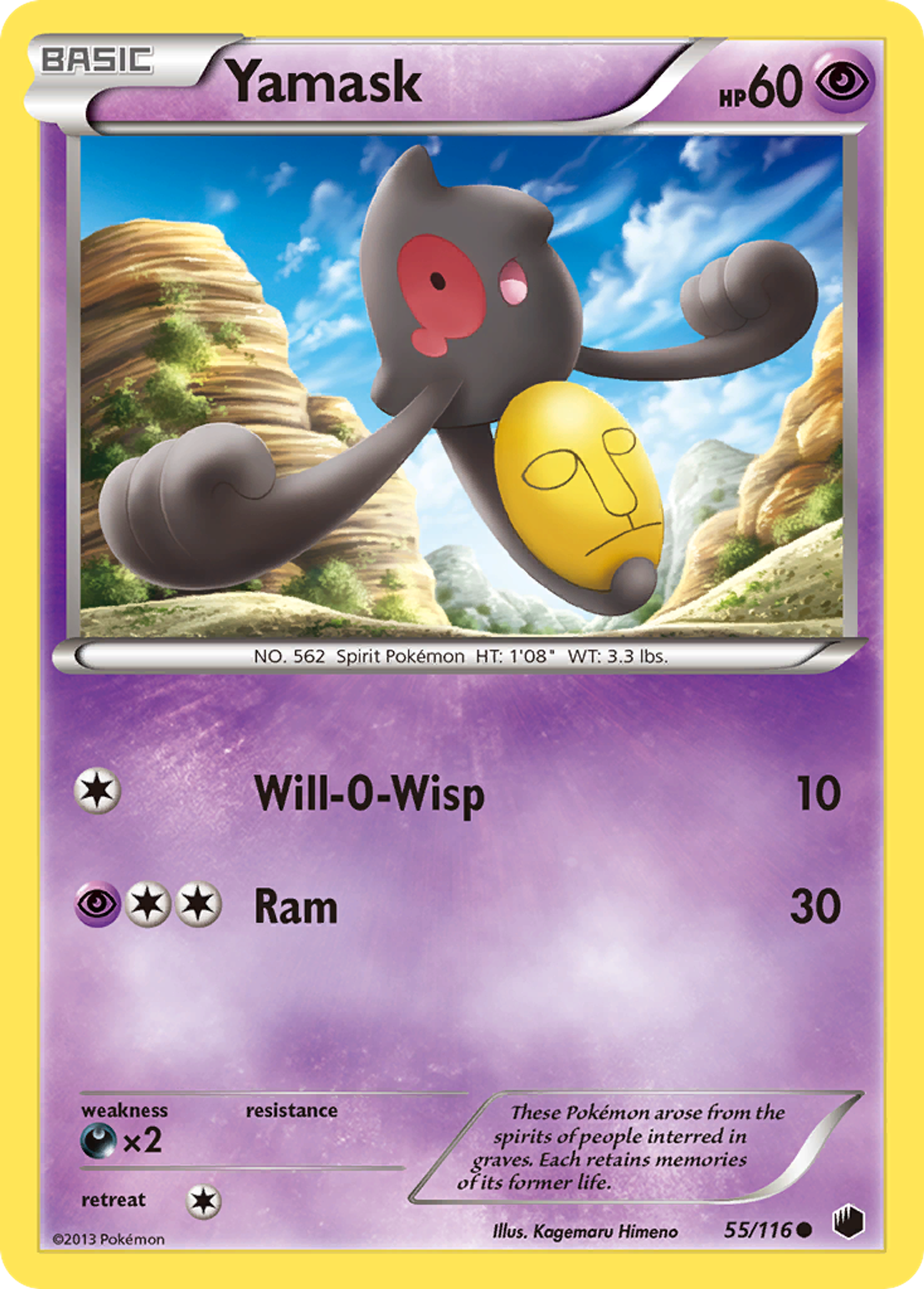Yamask — Plasma Freeze — Pokémon