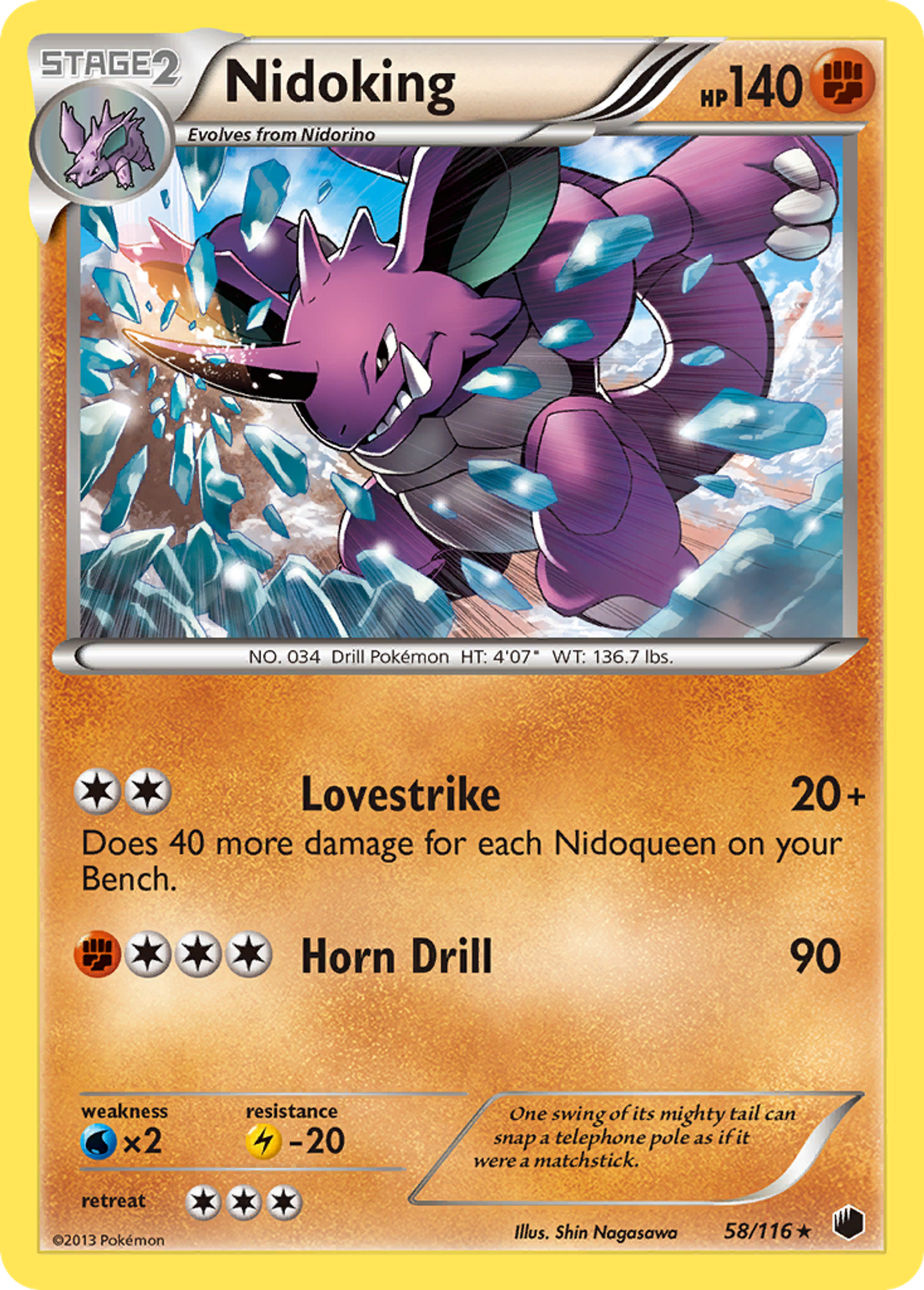 Nidoking — Plasma Freeze — Pokemon