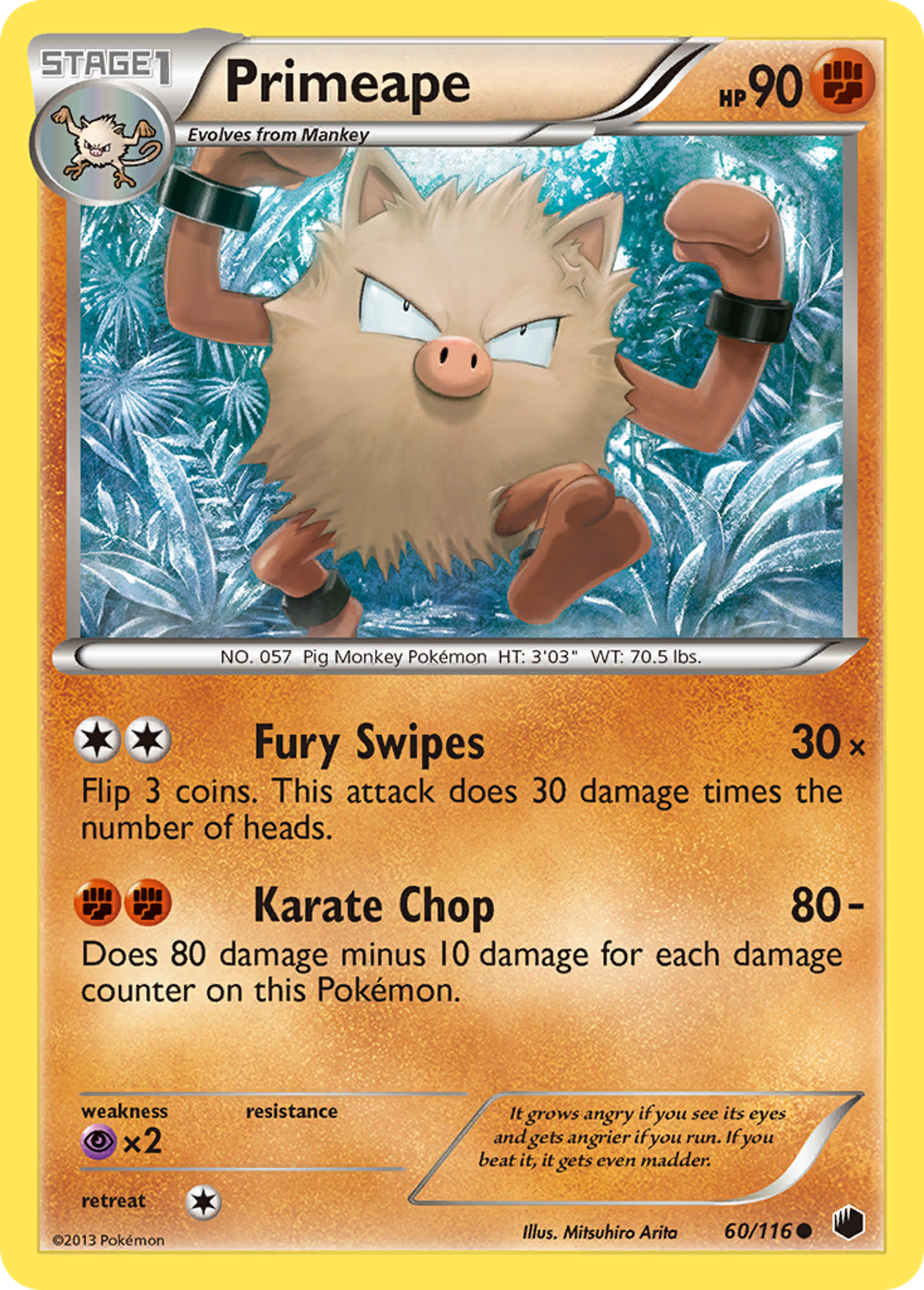 Primeape — Plasma Freeze — Pokémon