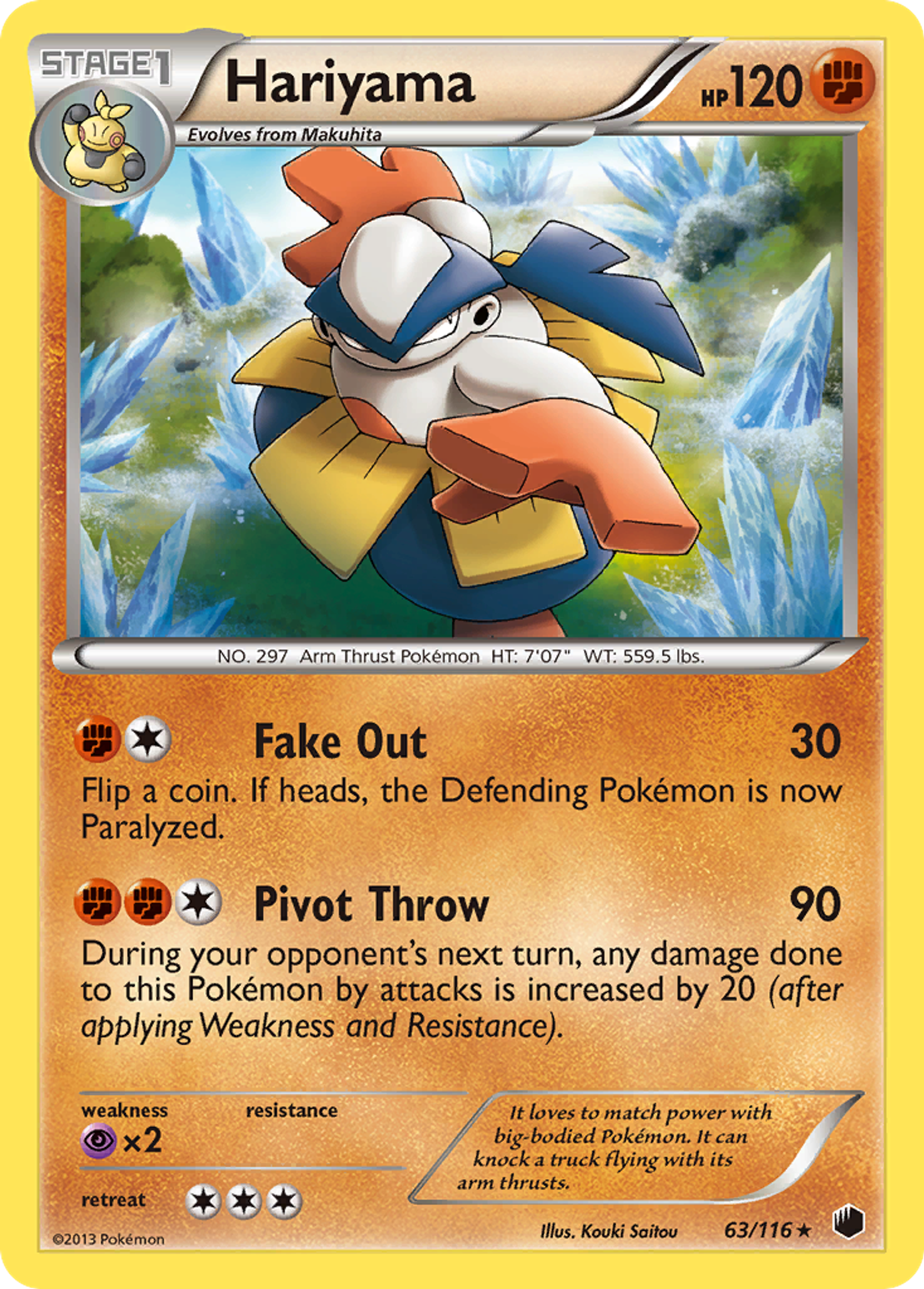 Hariyama — Plasma Freeze — Pokemon