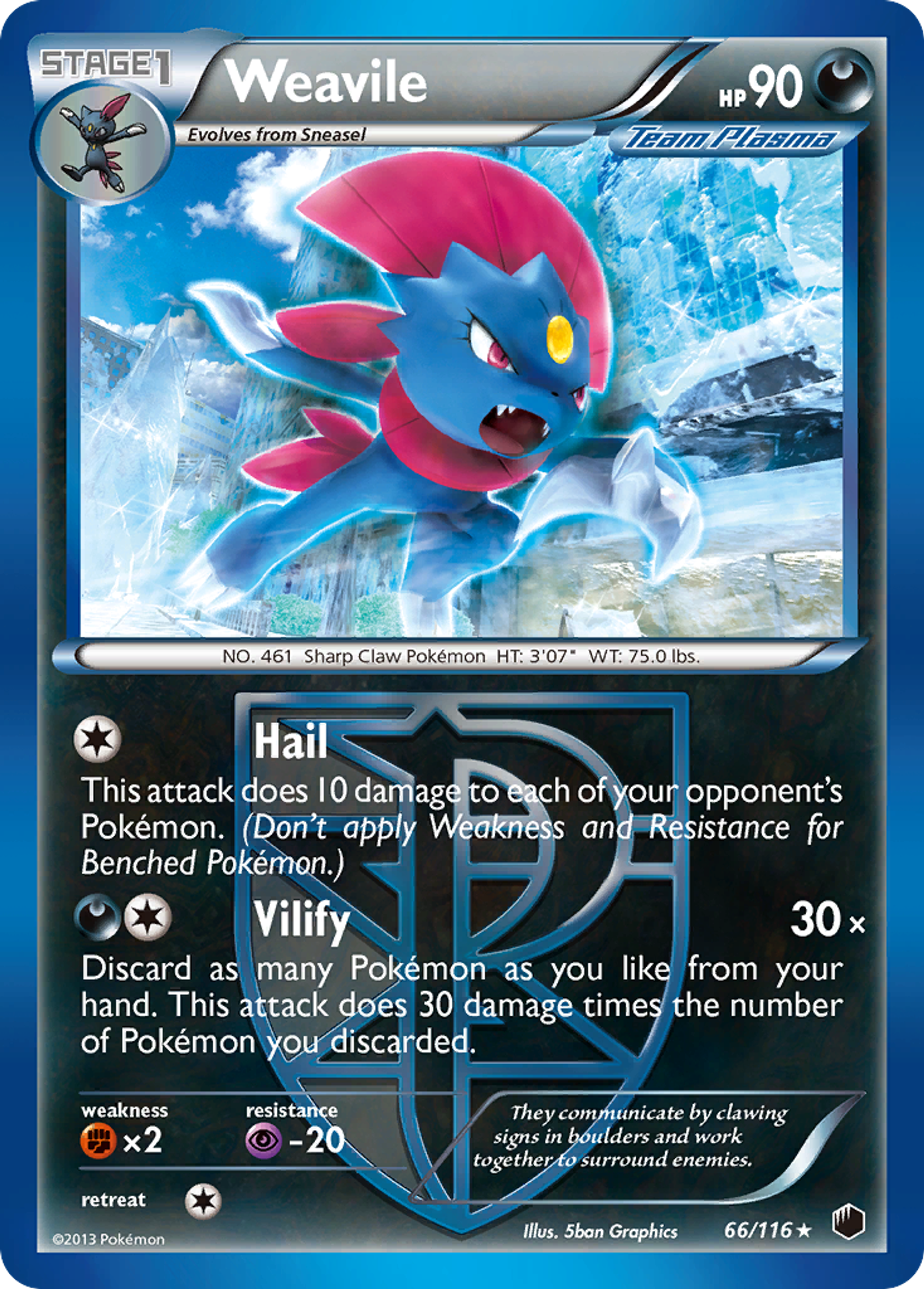 Weavile — Plasma Freeze — Pokemon