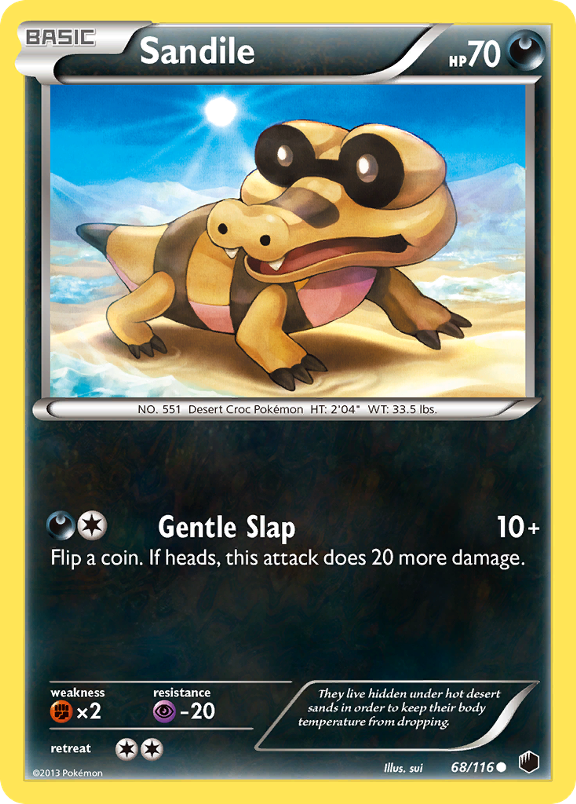 Sandile — Plasma Freeze — Pokemon