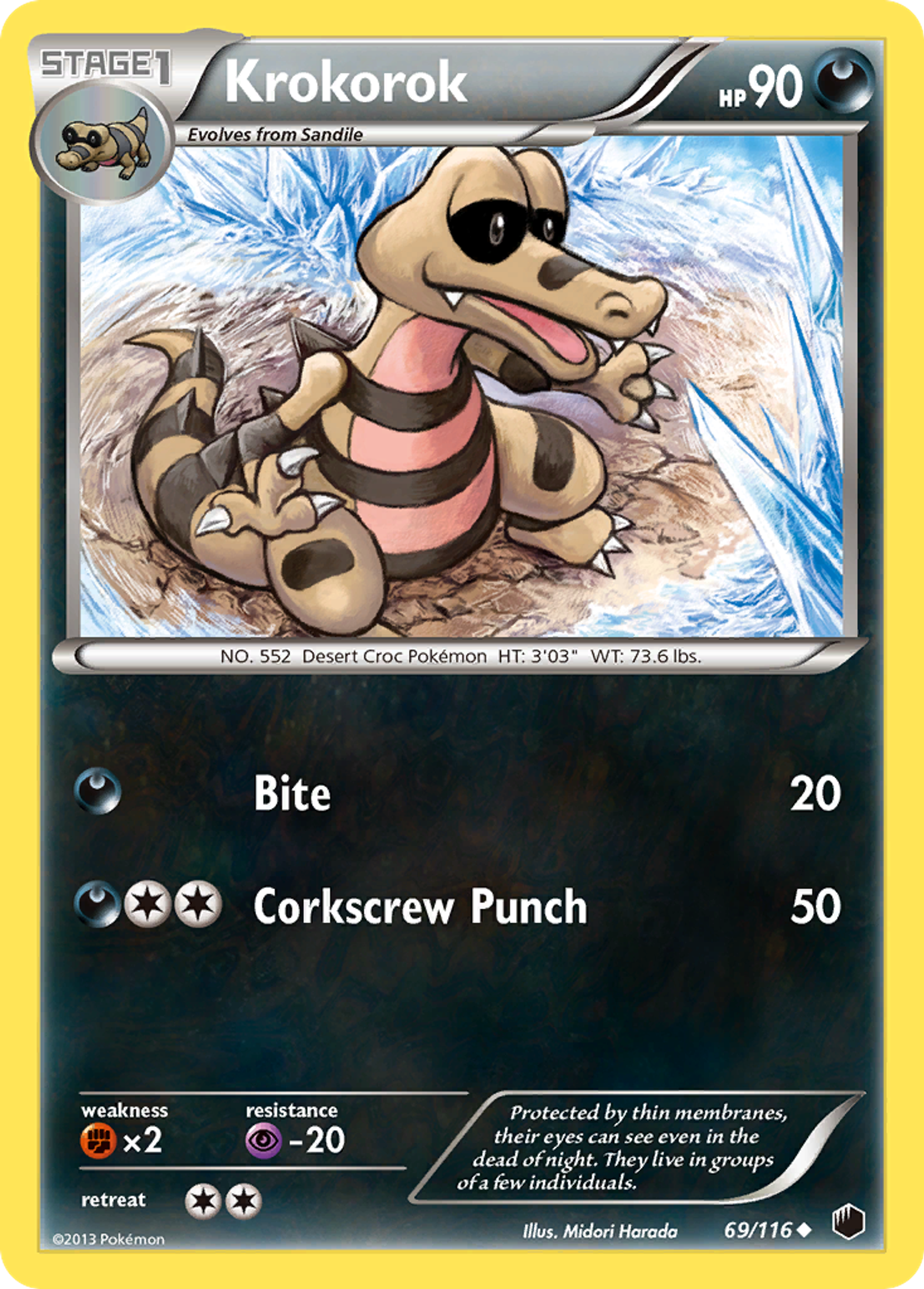Krokorok — Plasma Freeze — Pokemon