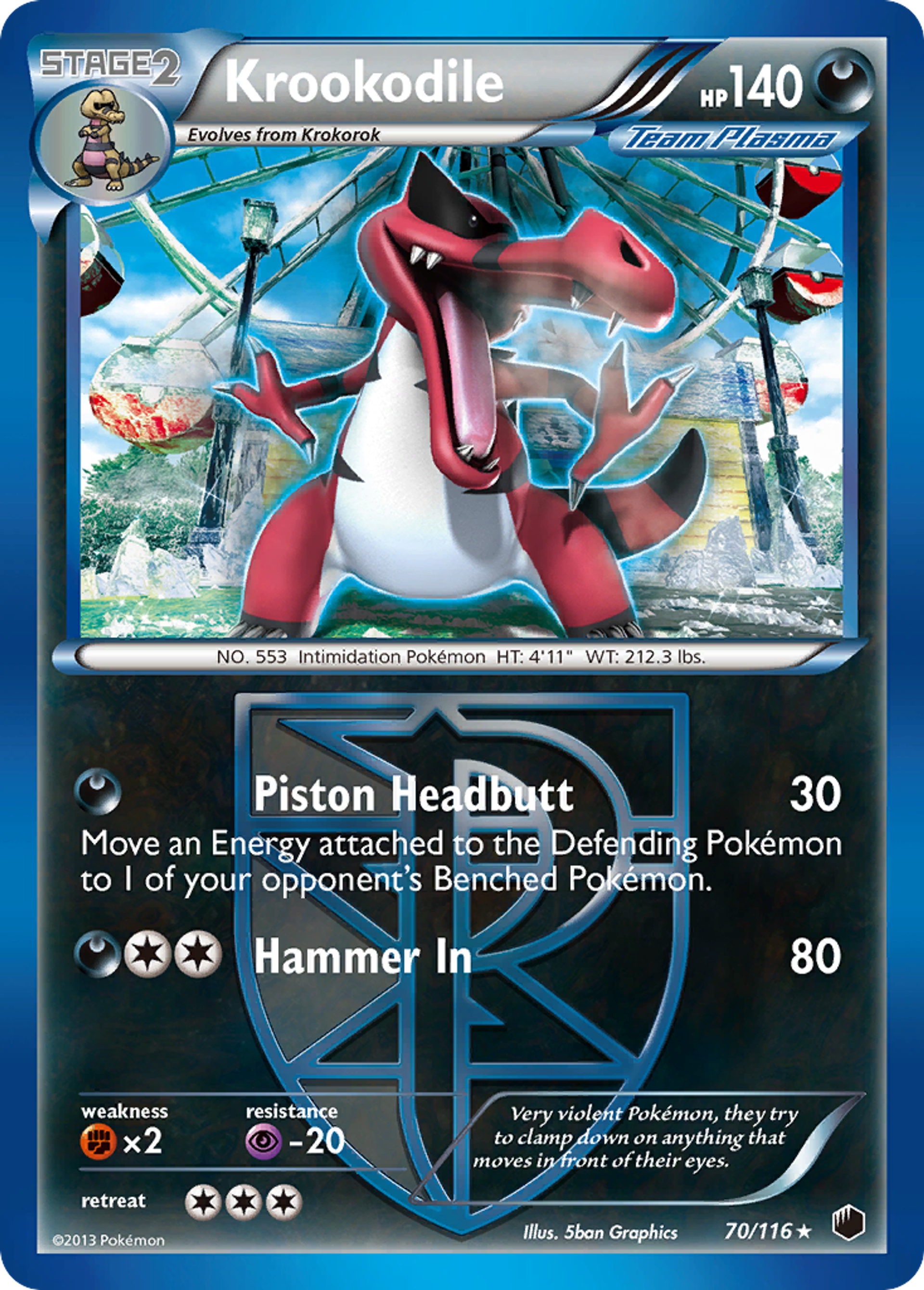 Krookodile — Plasma Freeze — Pokemon