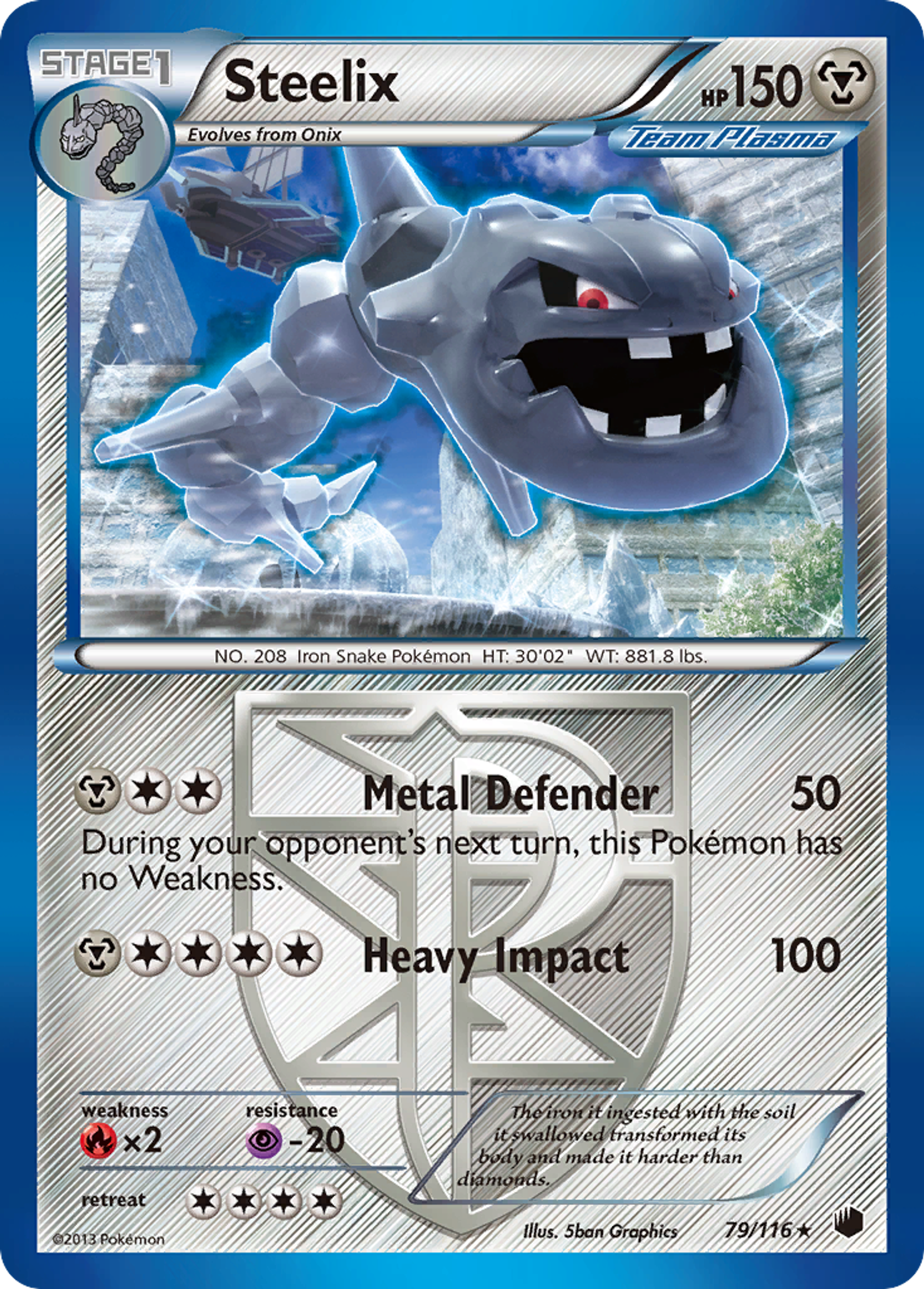 Steelix — Plasma Freeze — Pokemon