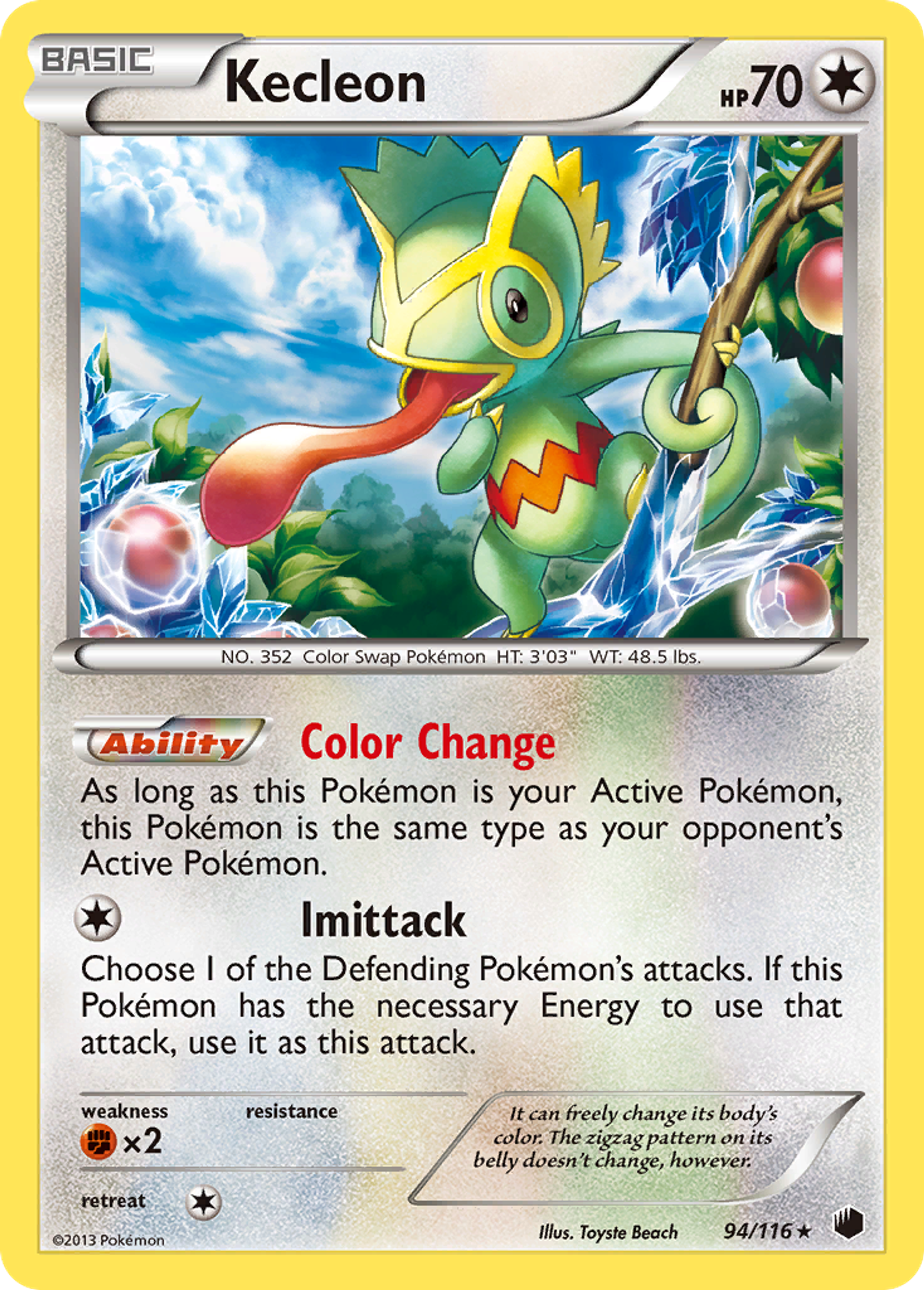 Kecleon — Plasma Freeze — Pokemon