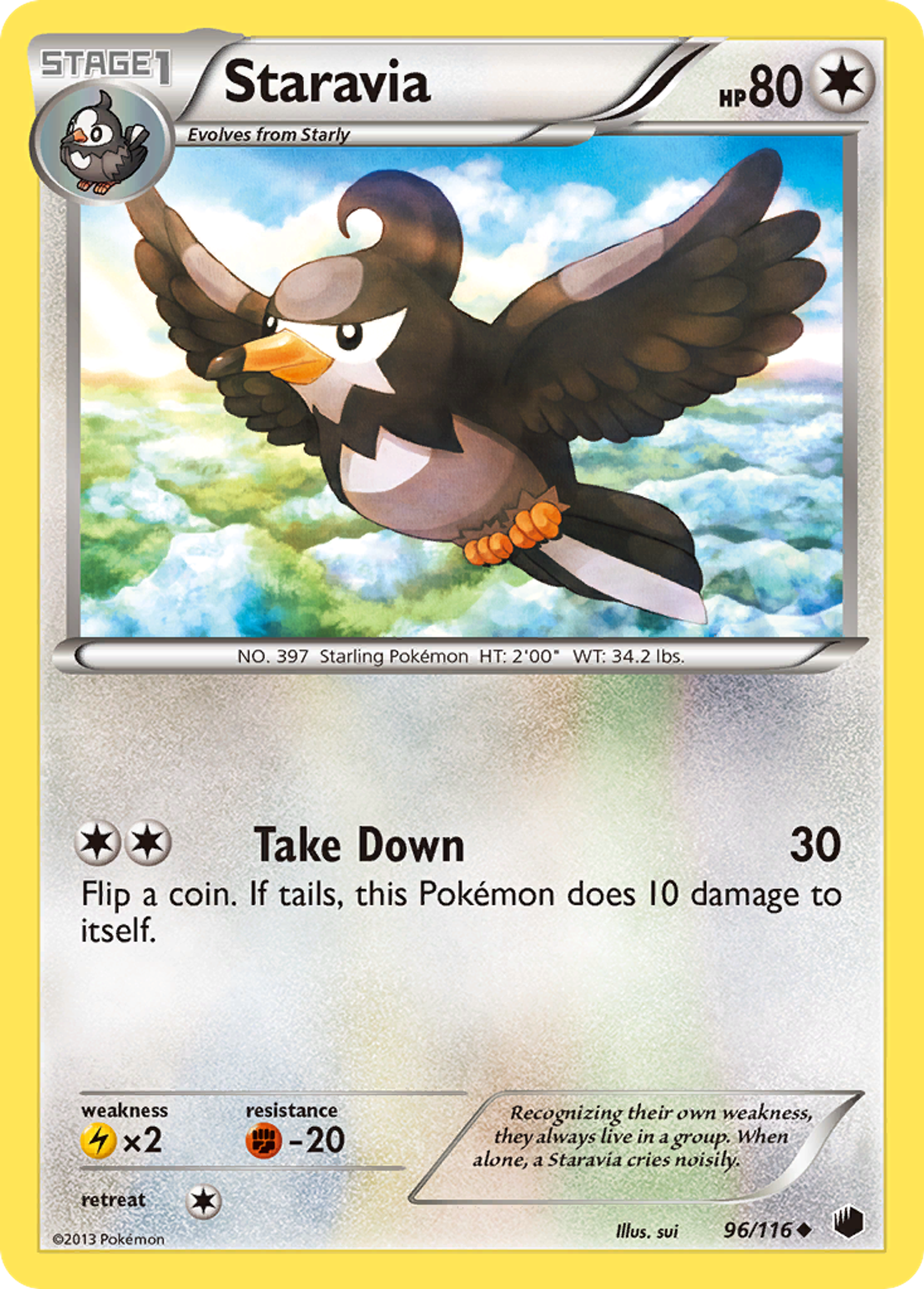 Staravia — Plasma Freeze — Pokemon