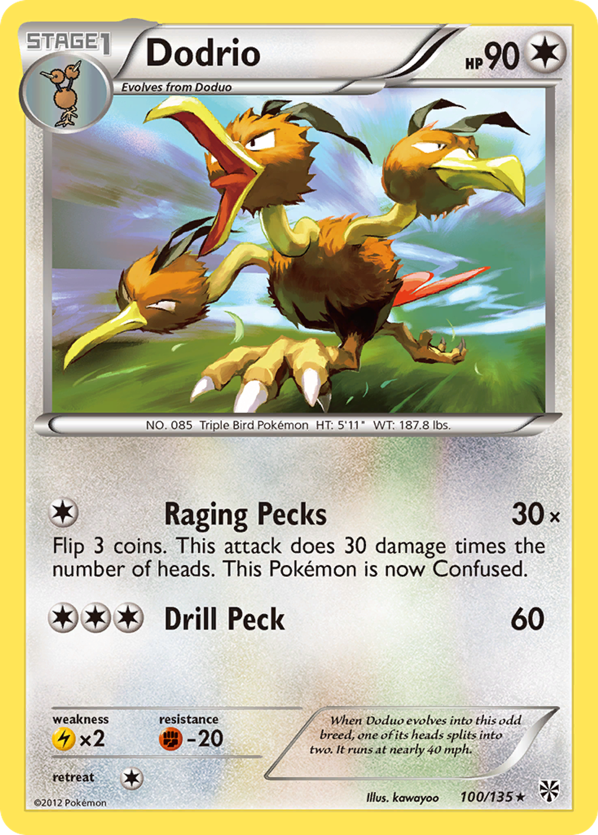 Dodrio — Plasma Storm — Pokemon