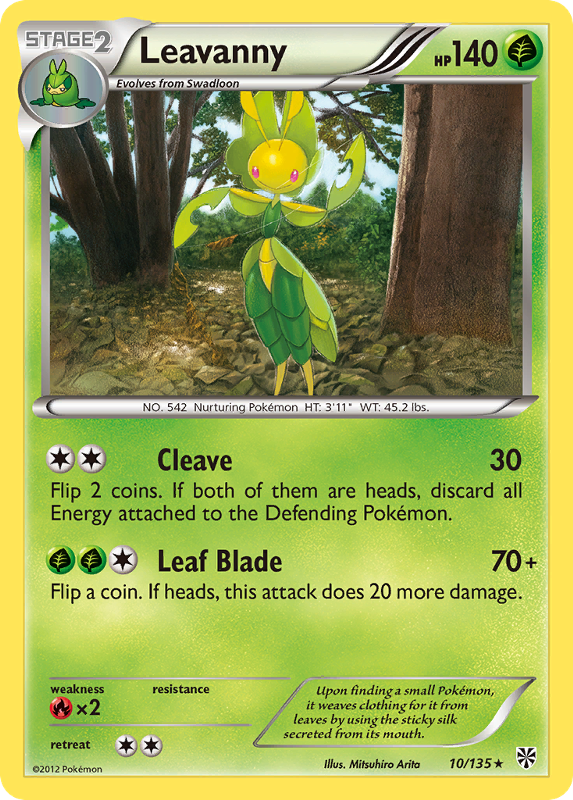 Leavanny — Plasma Storm — Pokemon