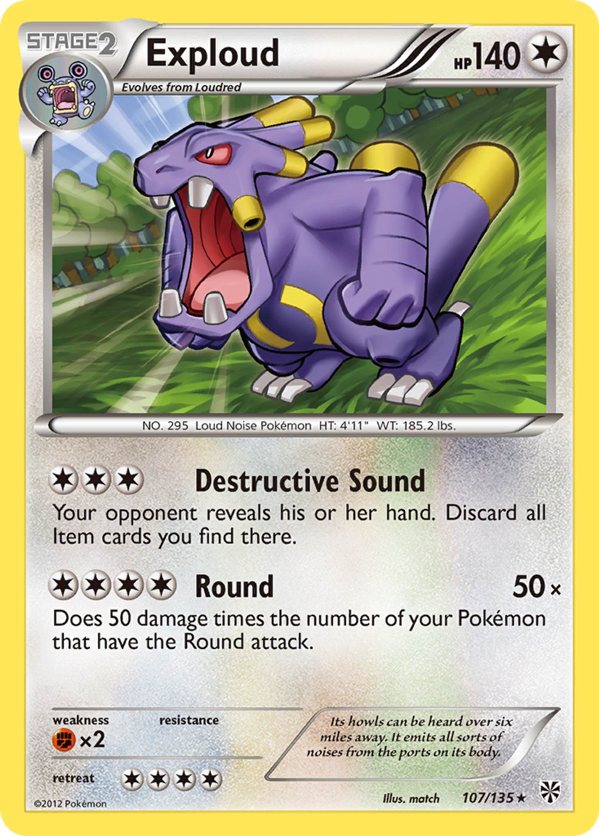 Exploud — Plasma Storm — Pokemon