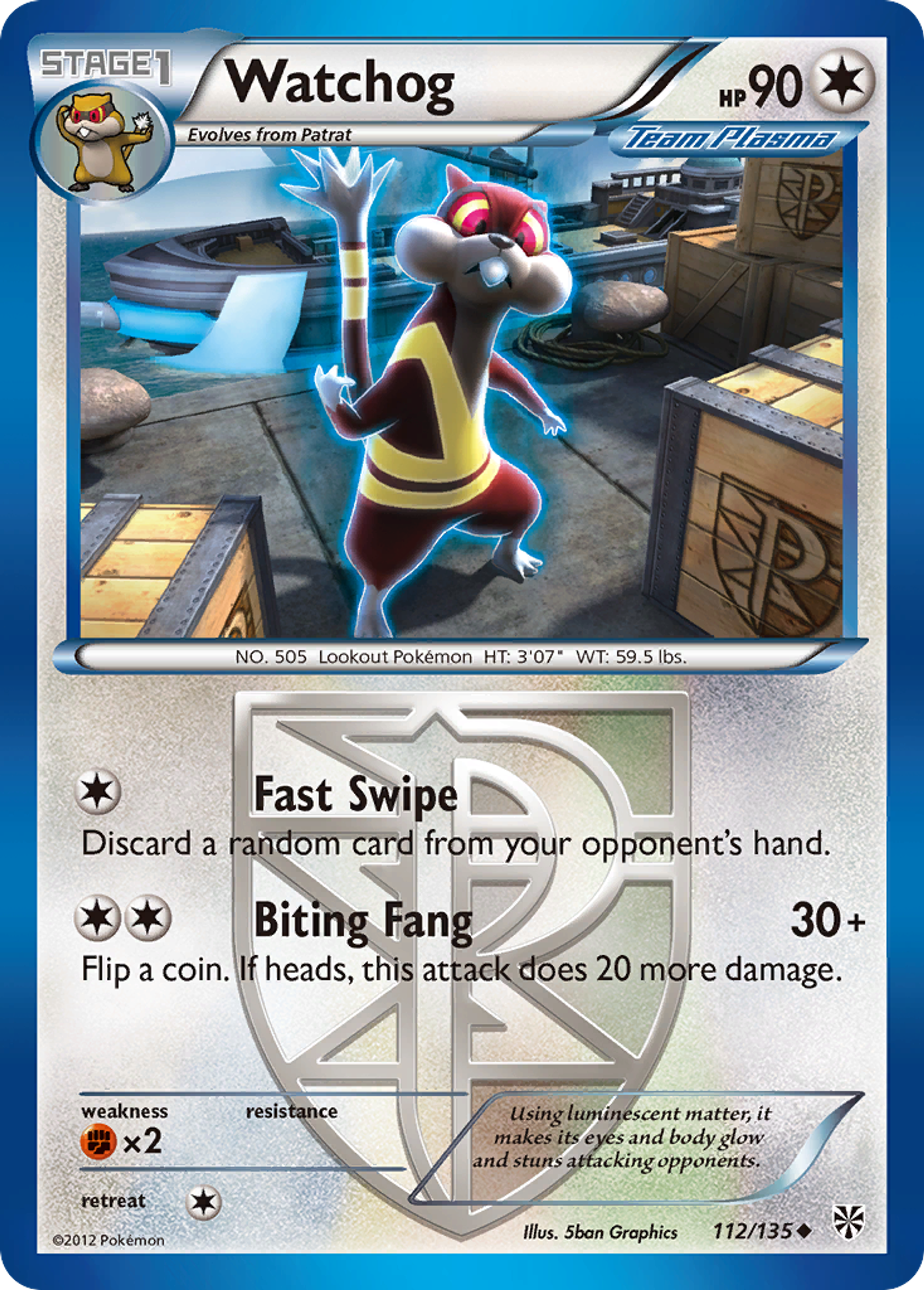 Watchog — Plasma Storm — Pokemon