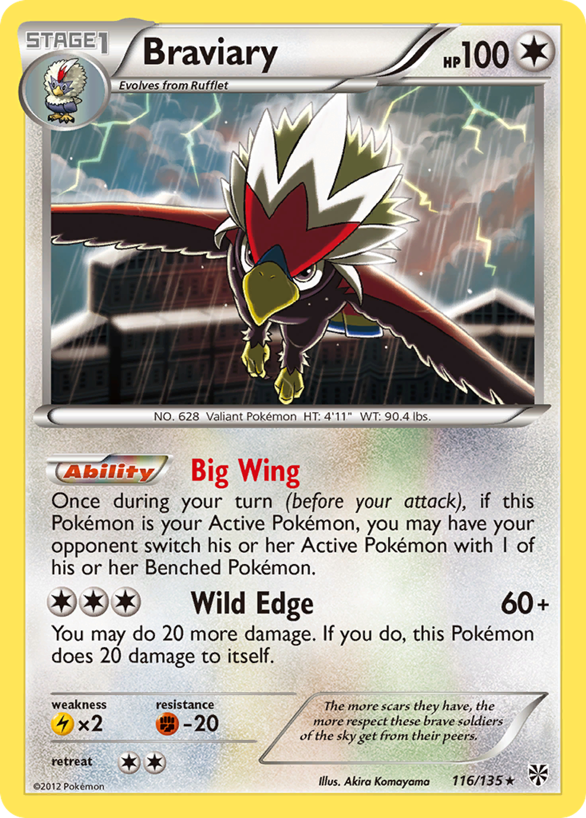 Braviary — Plasma Storm — Pokemon