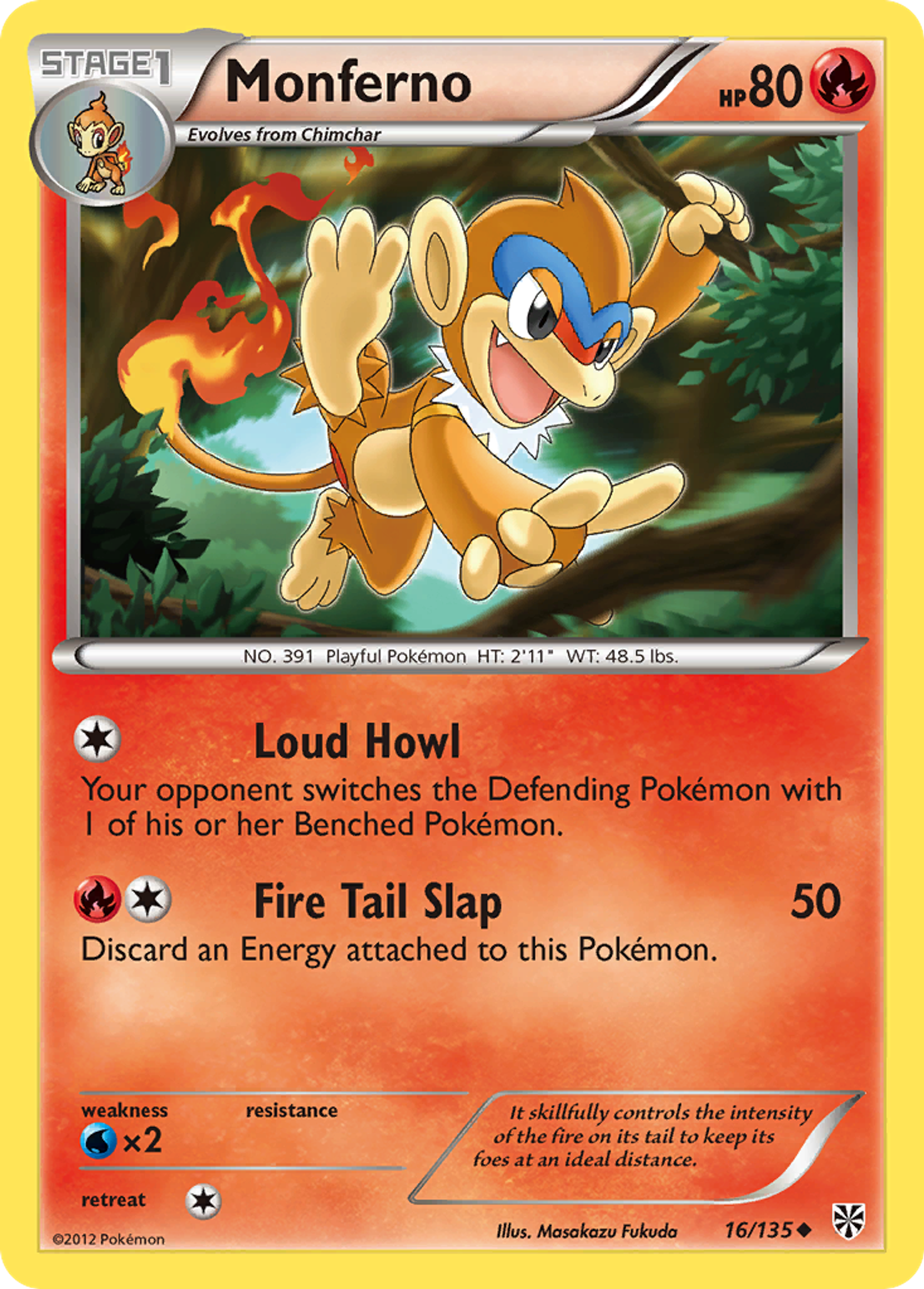 Monferno — Plasma Storm — Pokemon