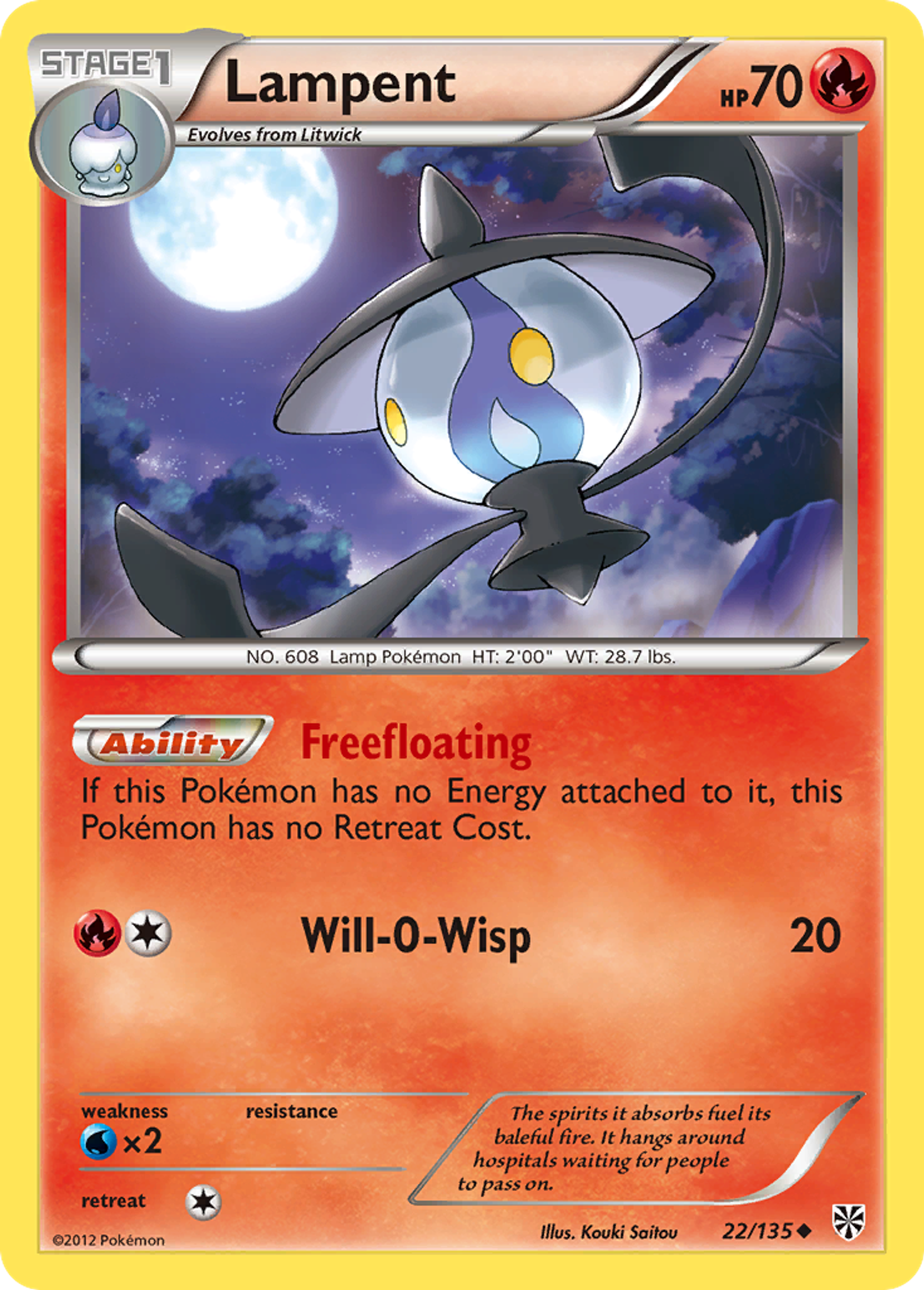 Lampent — Plasma Storm — Pokemon