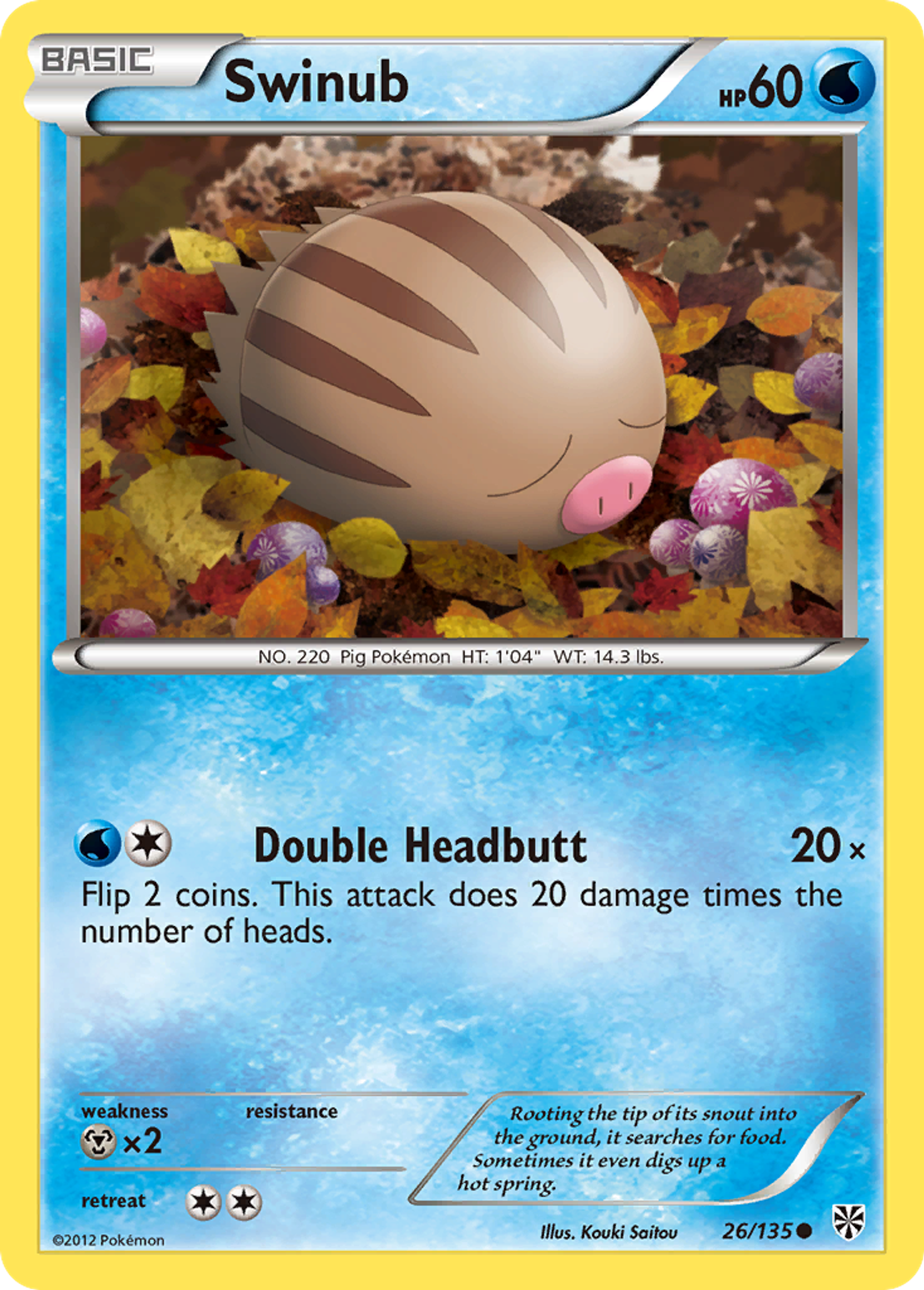 Swinub — Plasma Storm — Pokemon