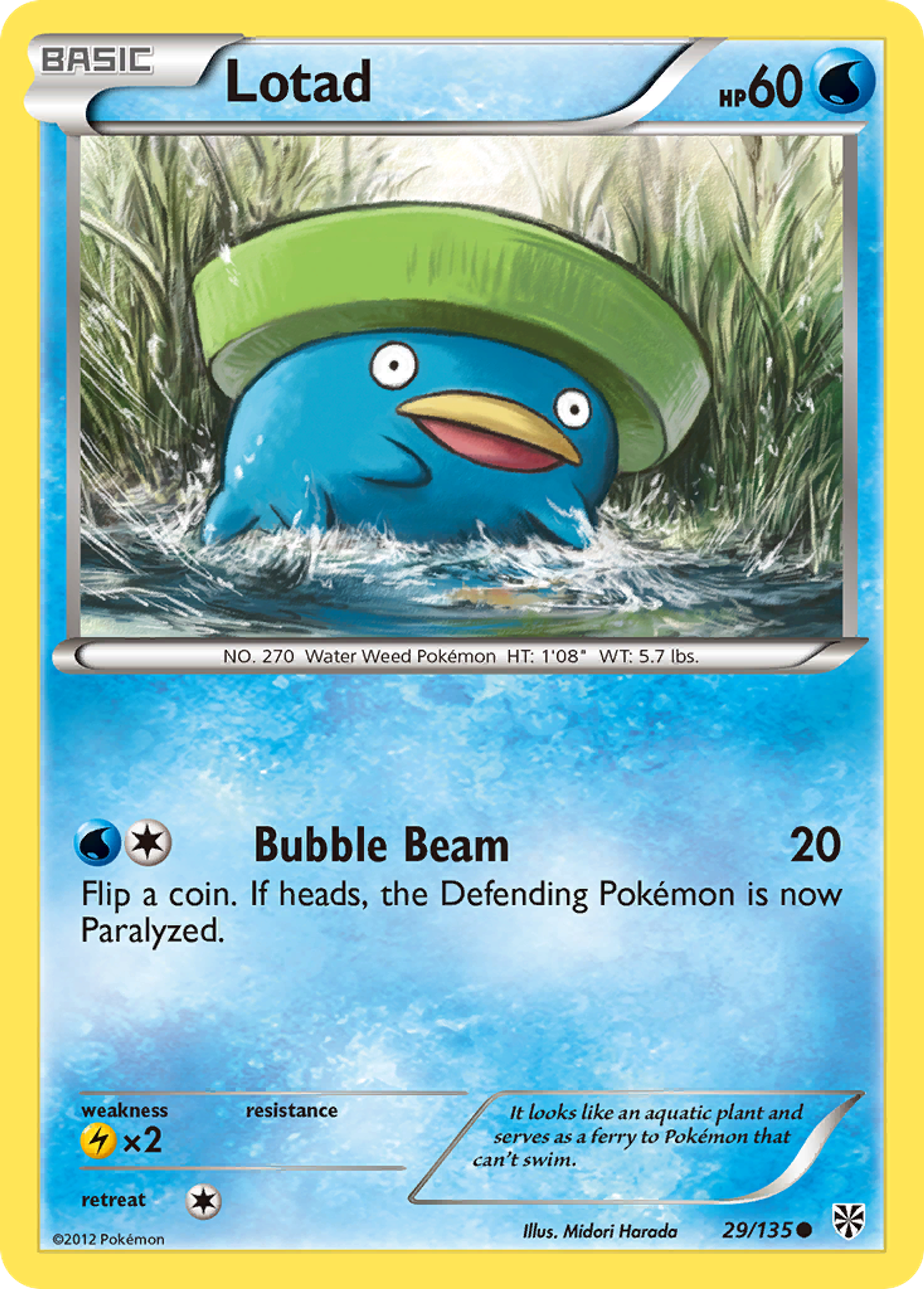 Lotad — Plasma Storm — Pokémon