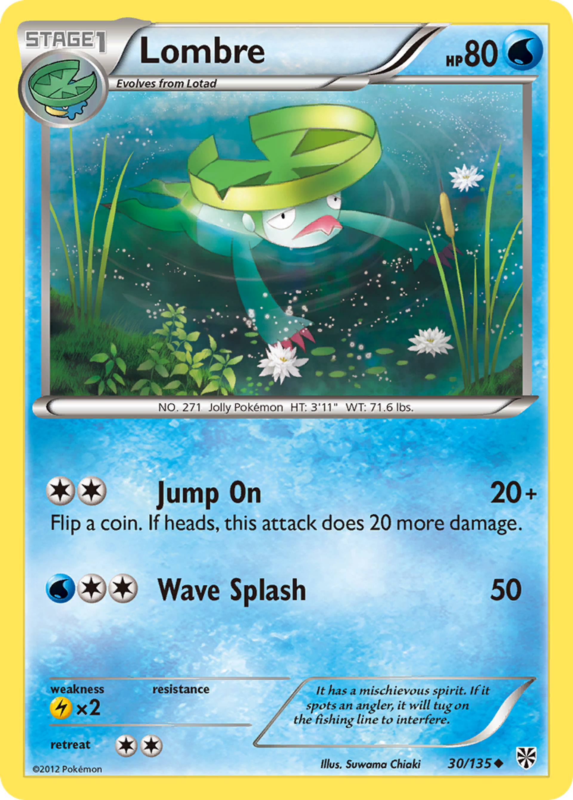 Lombre — Plasma Storm — Pokémon