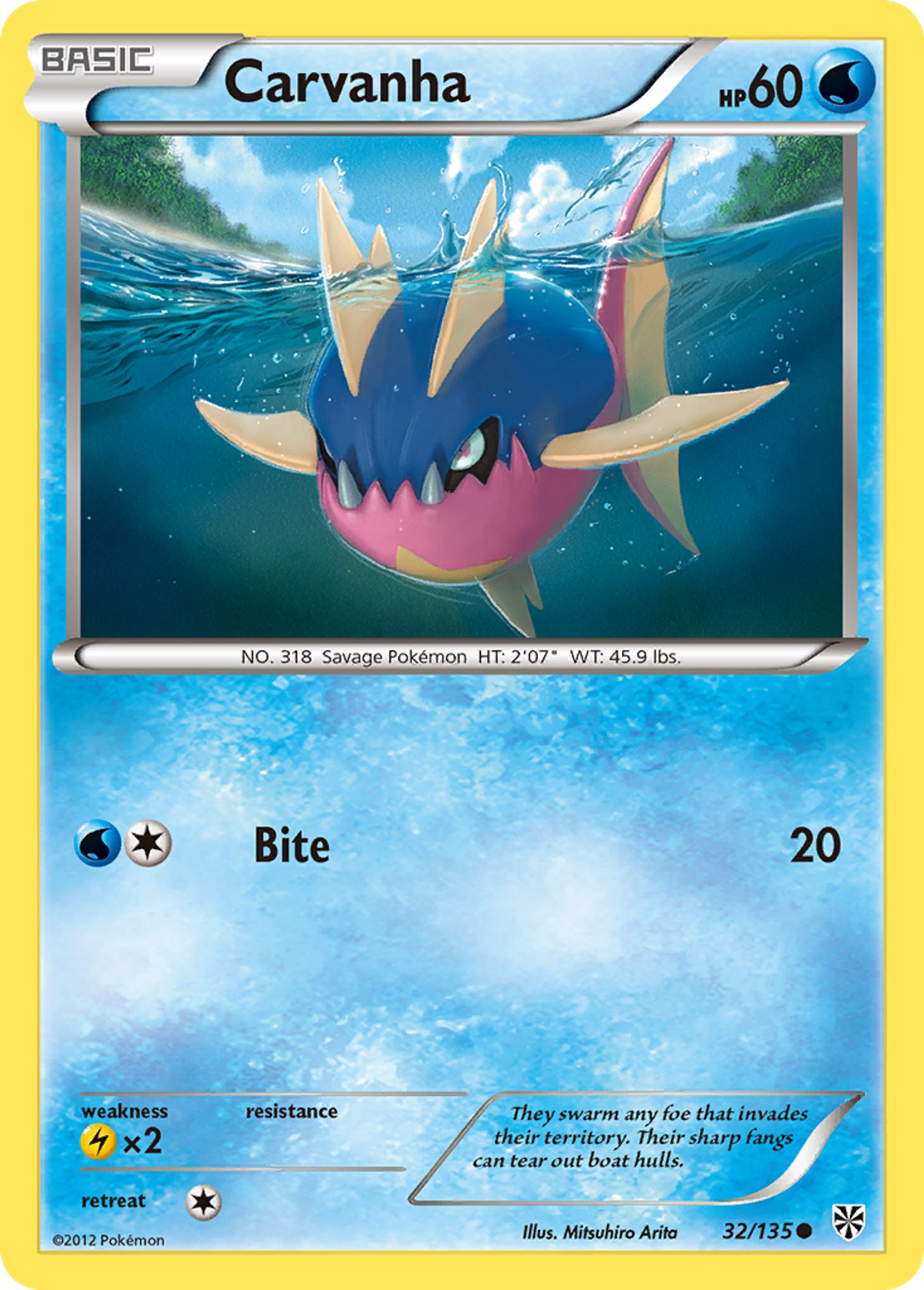 Carvanha — Plasma Storm — Pokémon