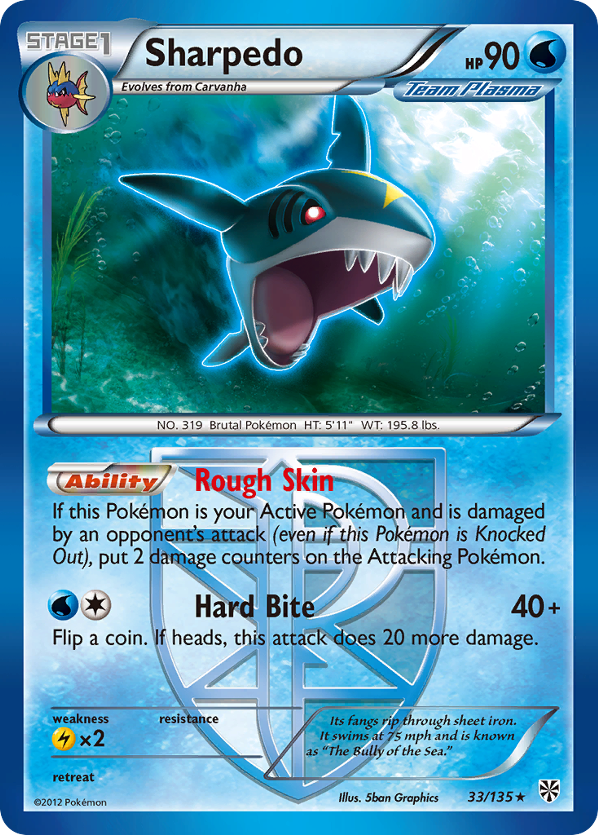 Sharpedo — Plasma Storm — Pokemon