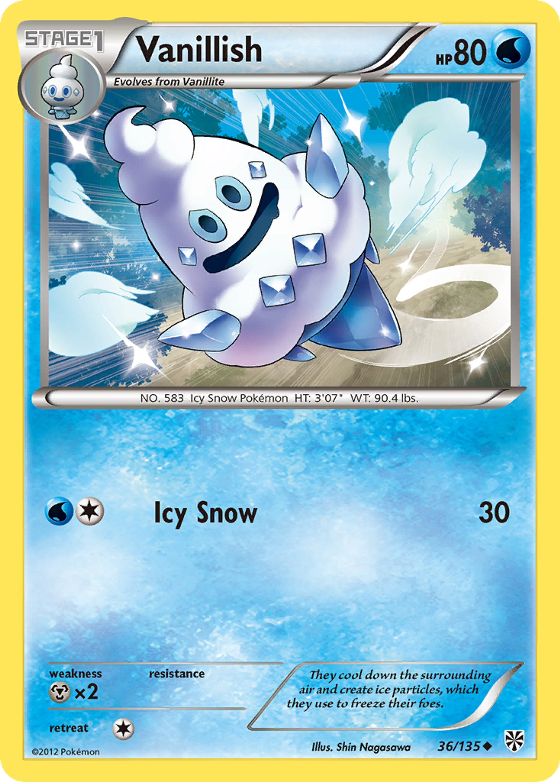 Vanillish — Plasma Storm — Pokemon