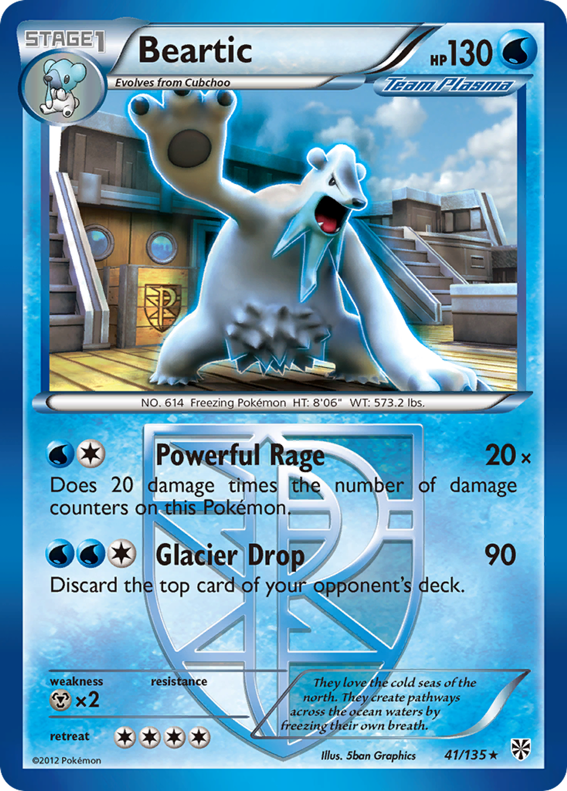 Beartic — Plasma Storm — Pokemon