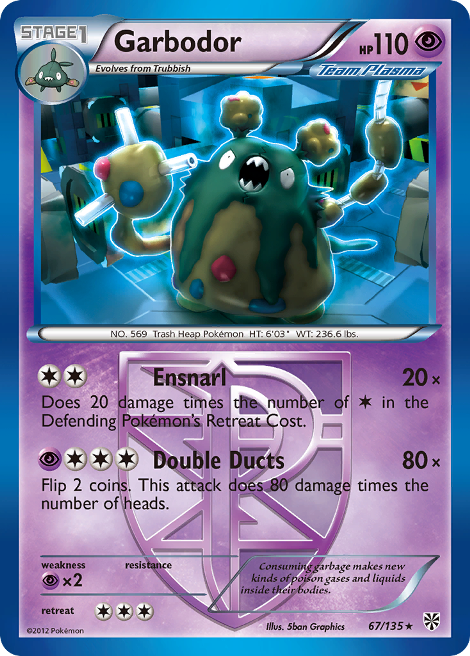 Garbodor — Plasma Storm — Pokemon