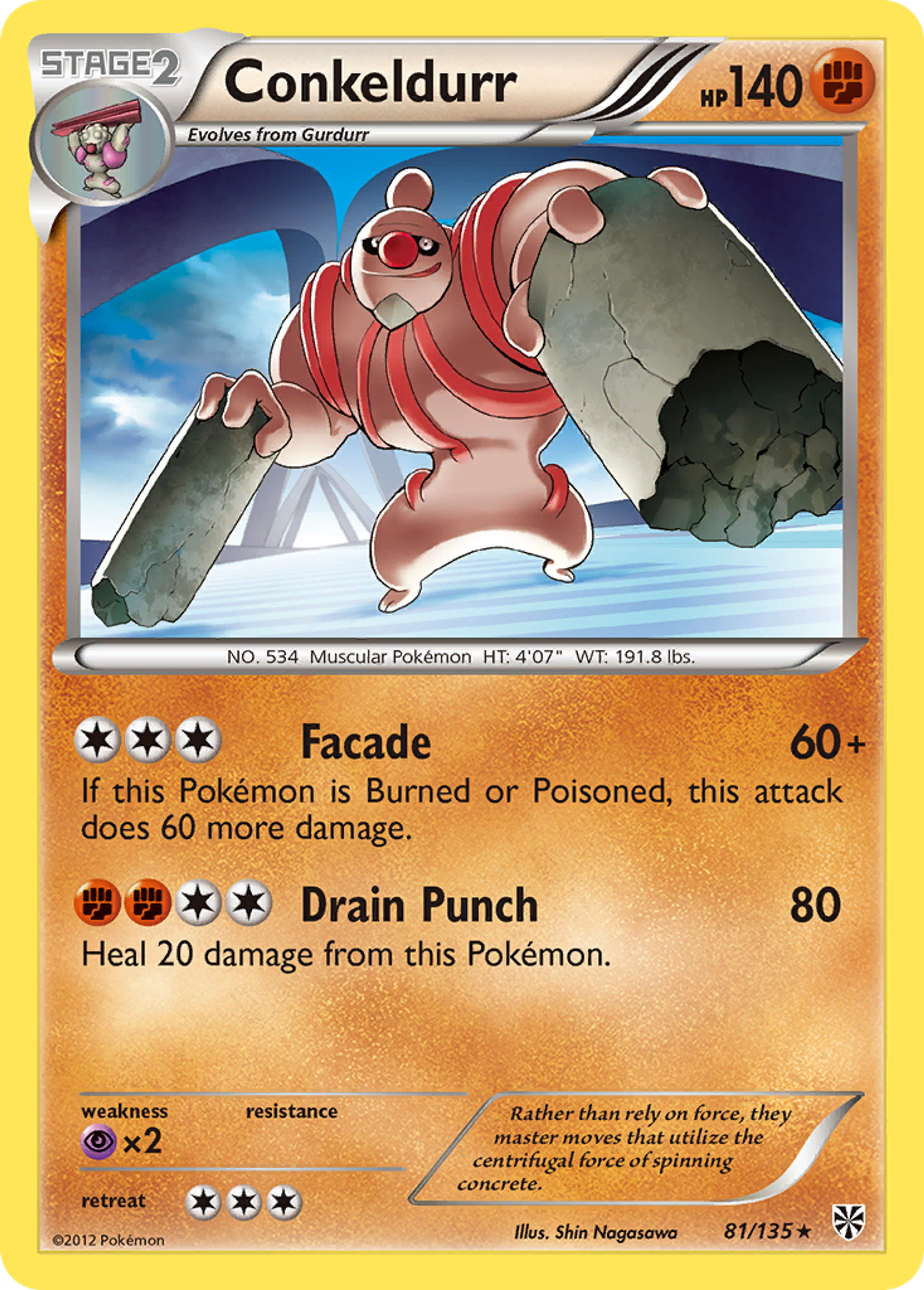 Conkeldurr — Plasma Storm — Pokemon
