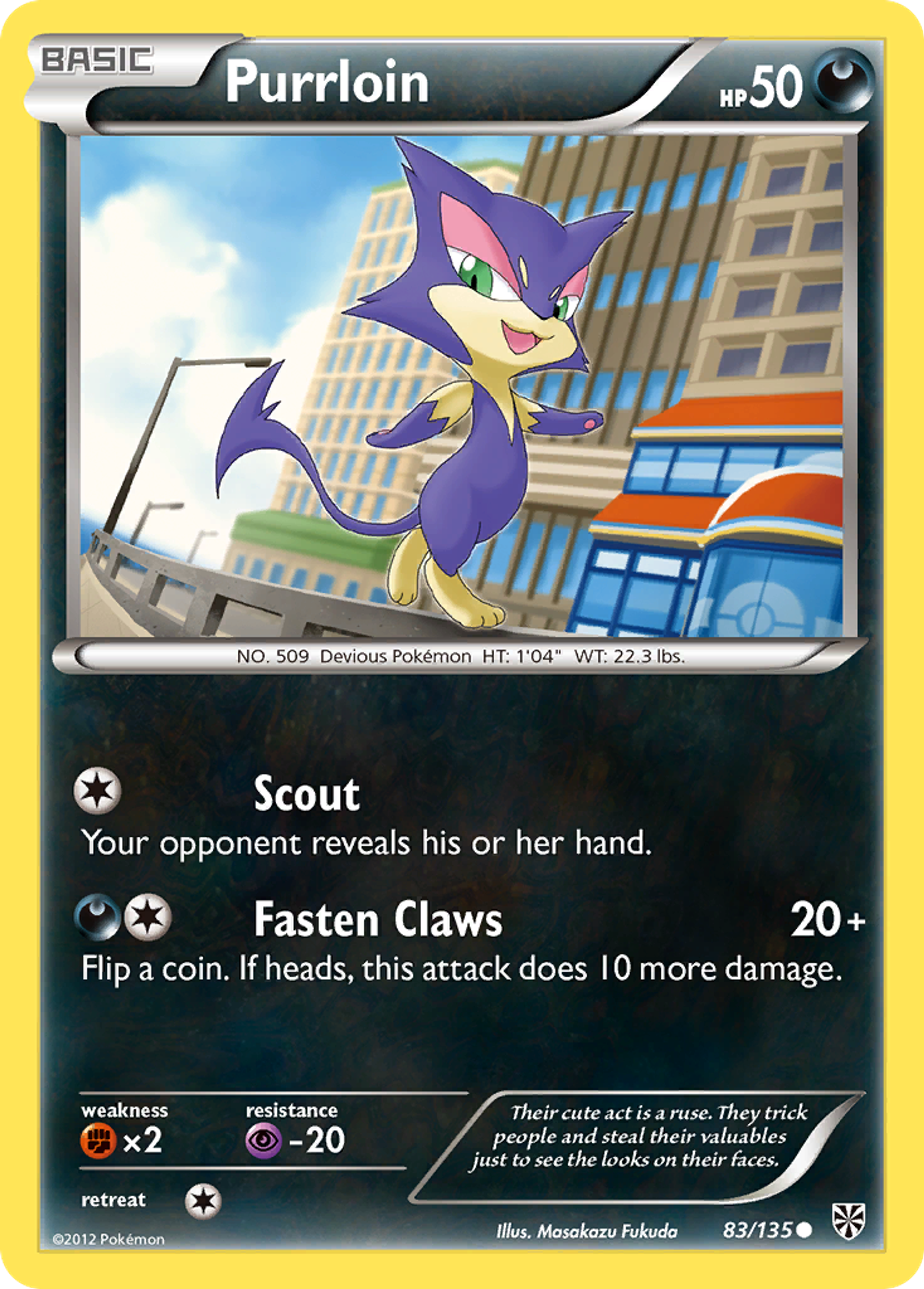 Purrloin — Plasma Storm — Pokemon