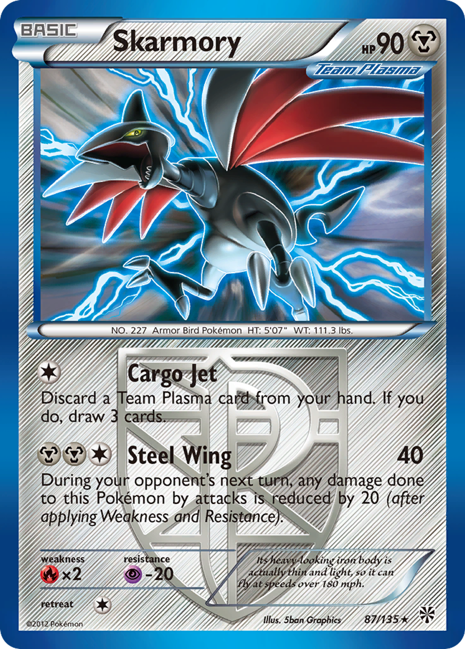 Skarmory — Plasma Storm — Pokemon