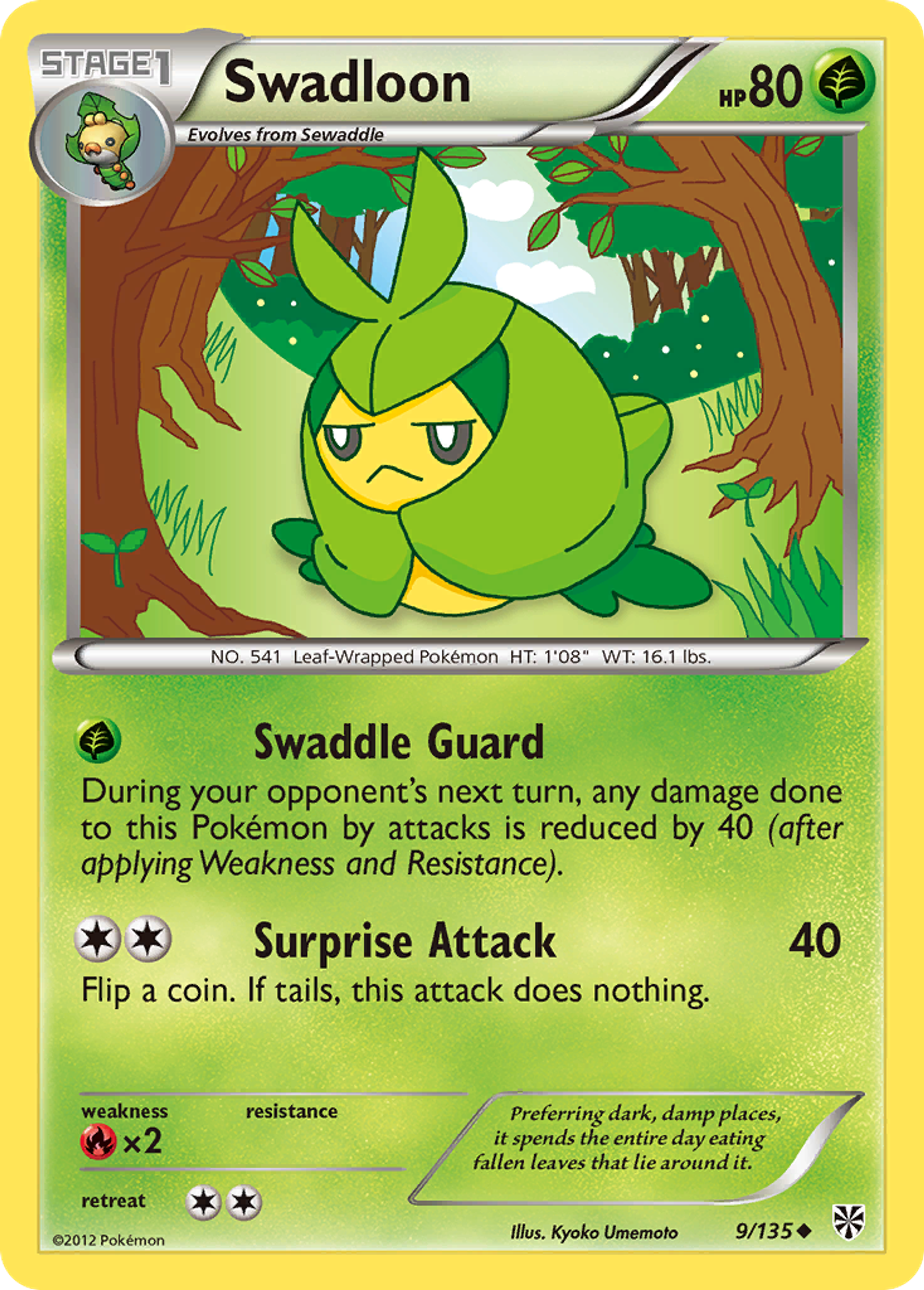 Swadloon — Plasma Storm — Pokemon