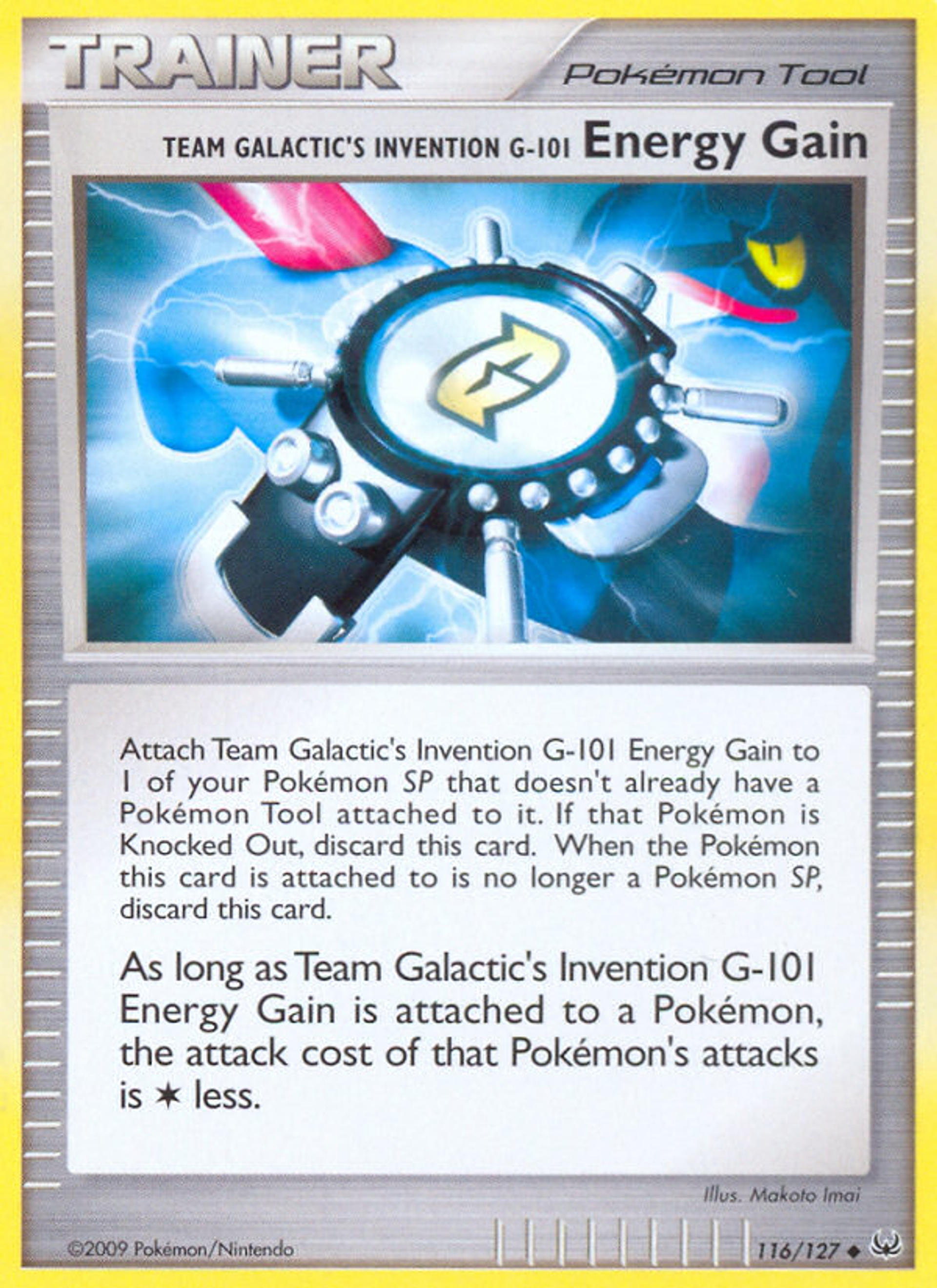 Gain d'Énergie Invention G-101 de Team Galaxie — Platinum — Pokémon