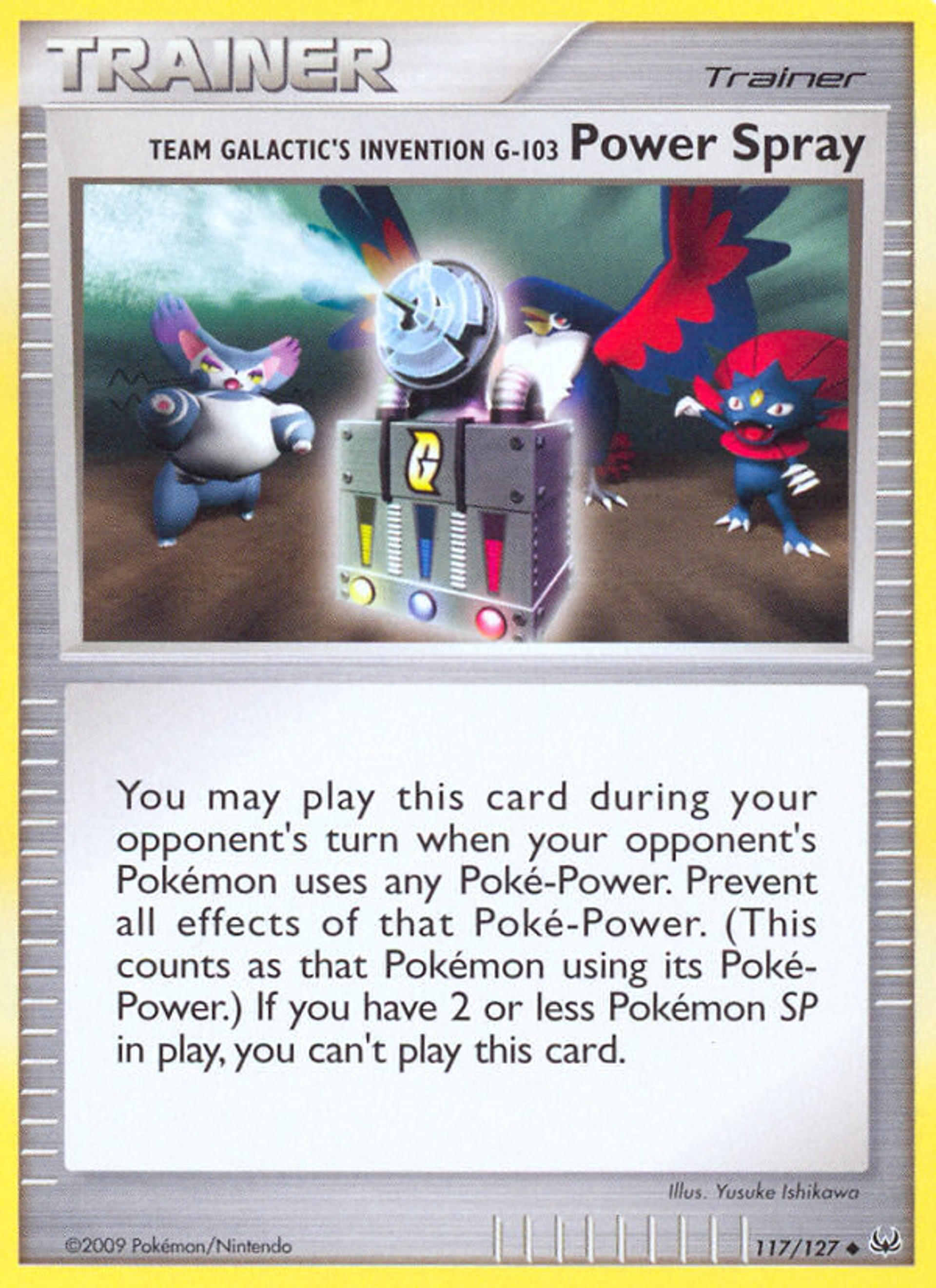 Spray Puissant Invention G-103 de Team Galaxie — Platinum — Pokémon