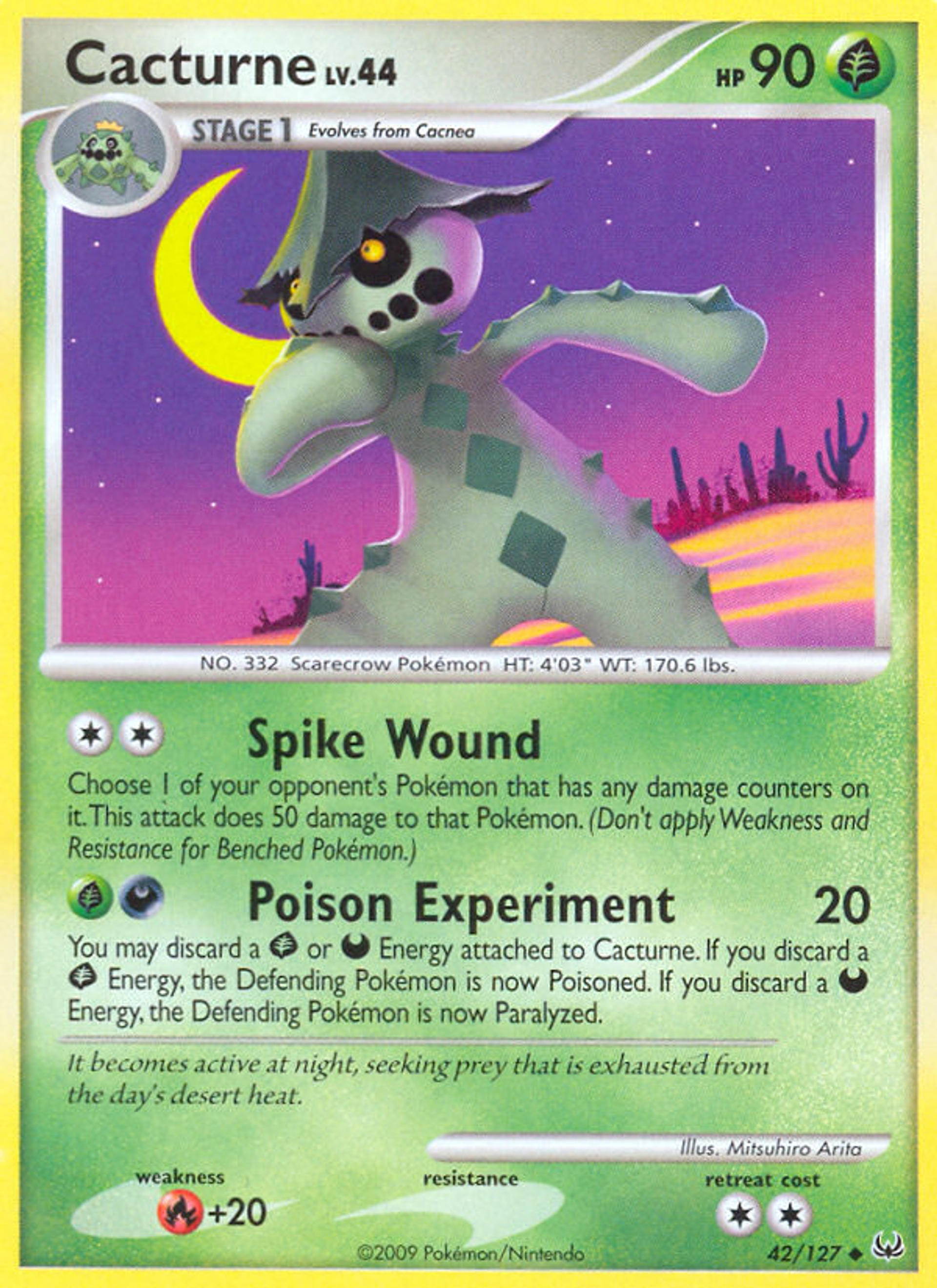 Cacturne Lv.44 — Platinum — Pokémon