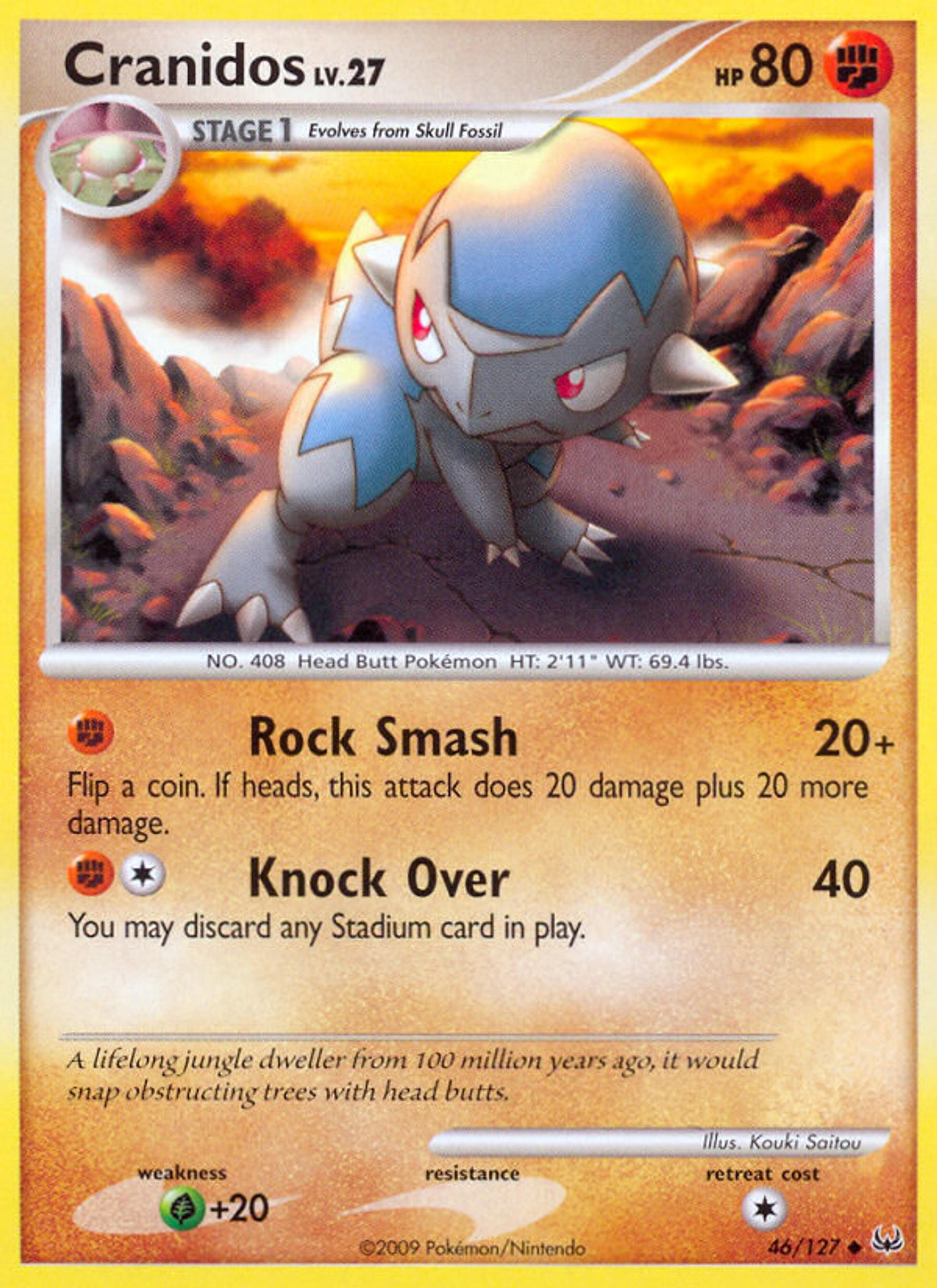 Kranidos Lv.27 — Platinum — Pokémon