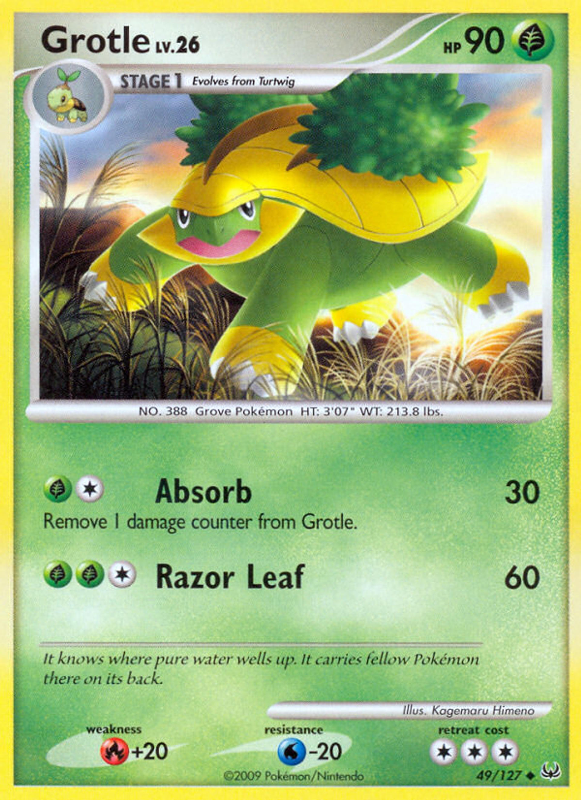 Grotle — Platinum — Pokémon