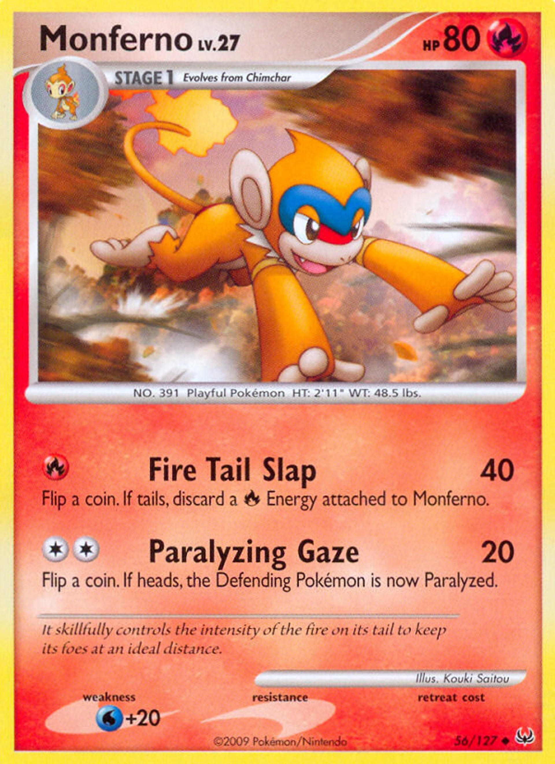 Chimpenfeu Lv.27 — Platinum — Pokémon