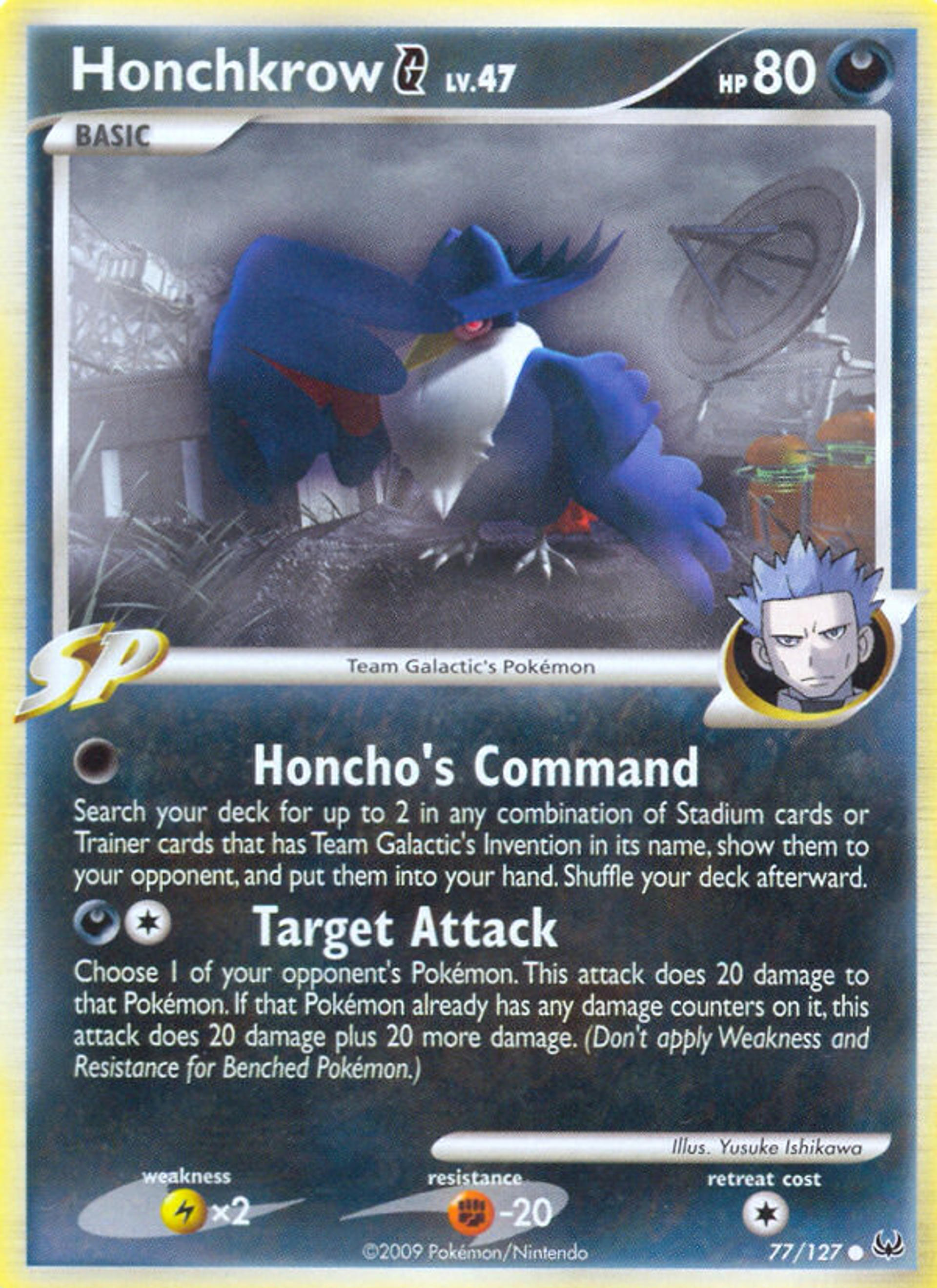 Honchkrow G — Platinum — Pokémon