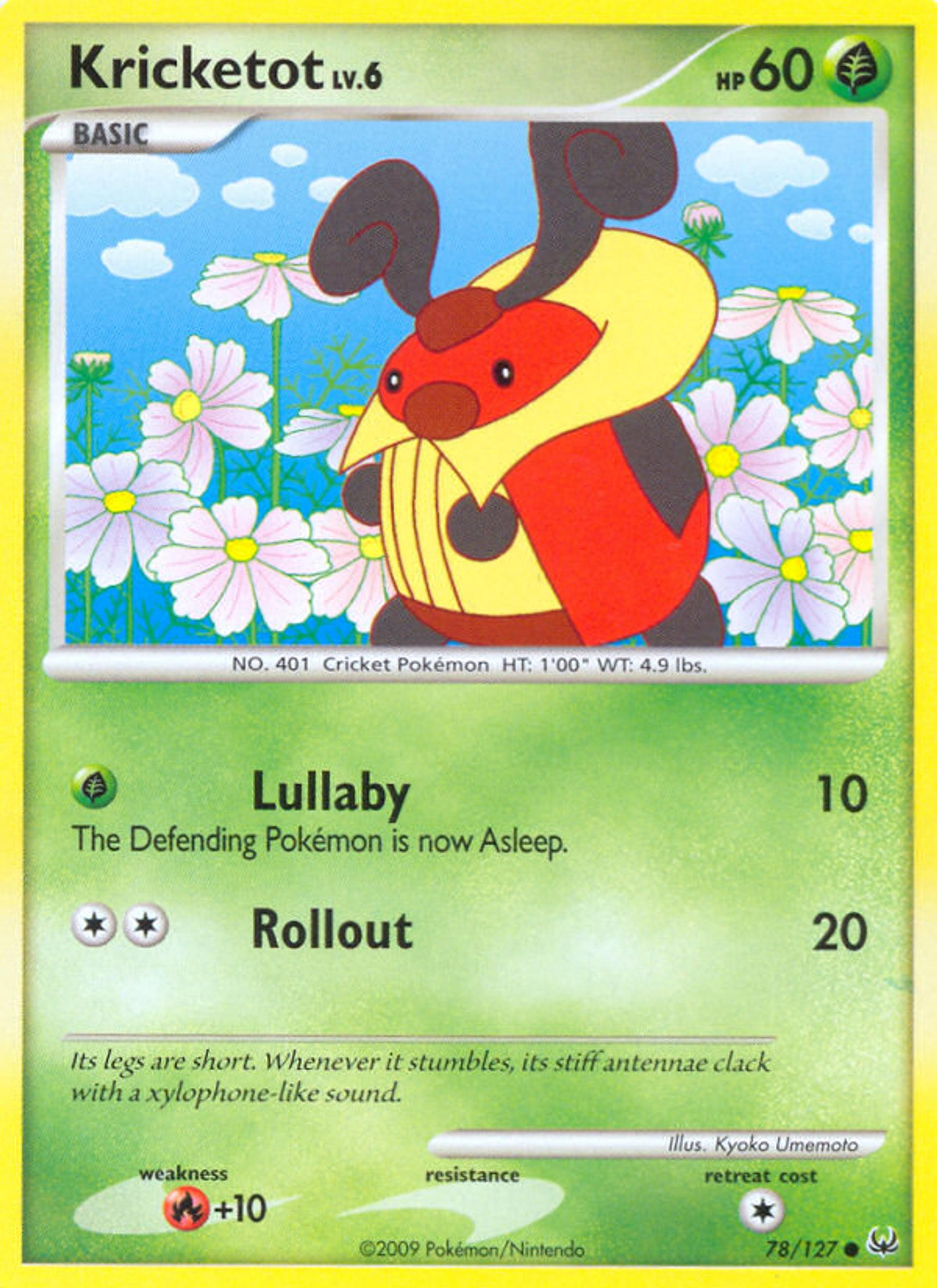 Crikzik Lv.6 — Platinum — Pokémon