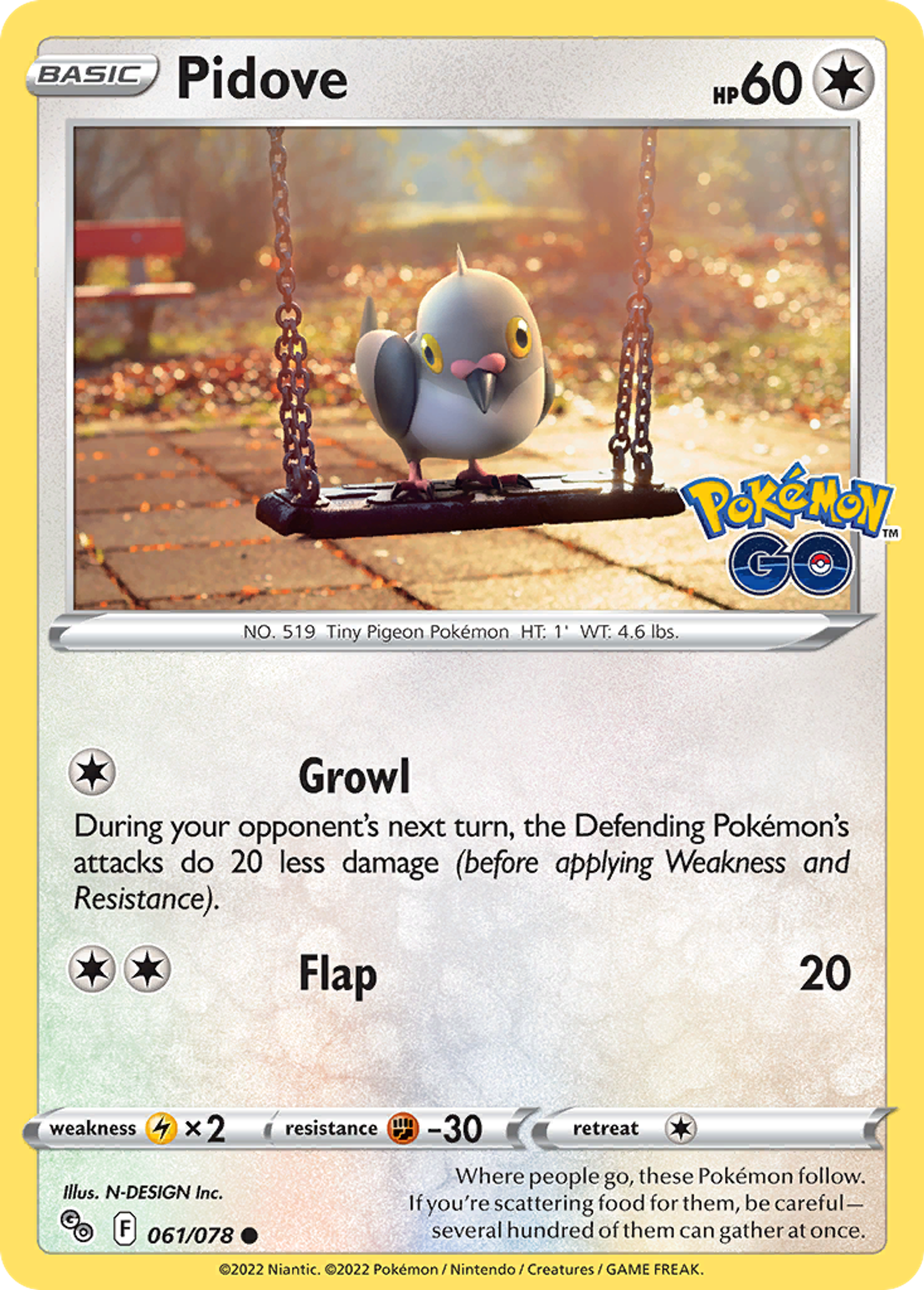 Pidove — Pokemon GO — Pokémon