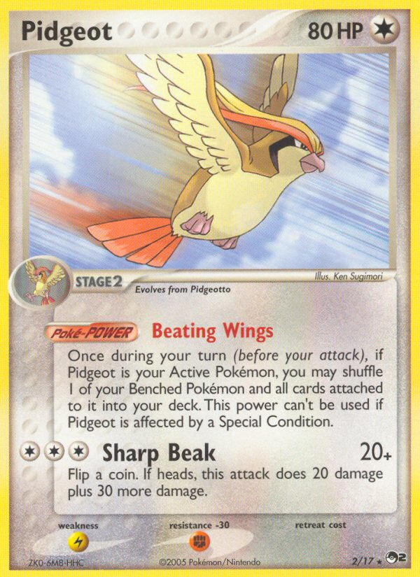 Pidgeot — POP Series 2 — Pokemon