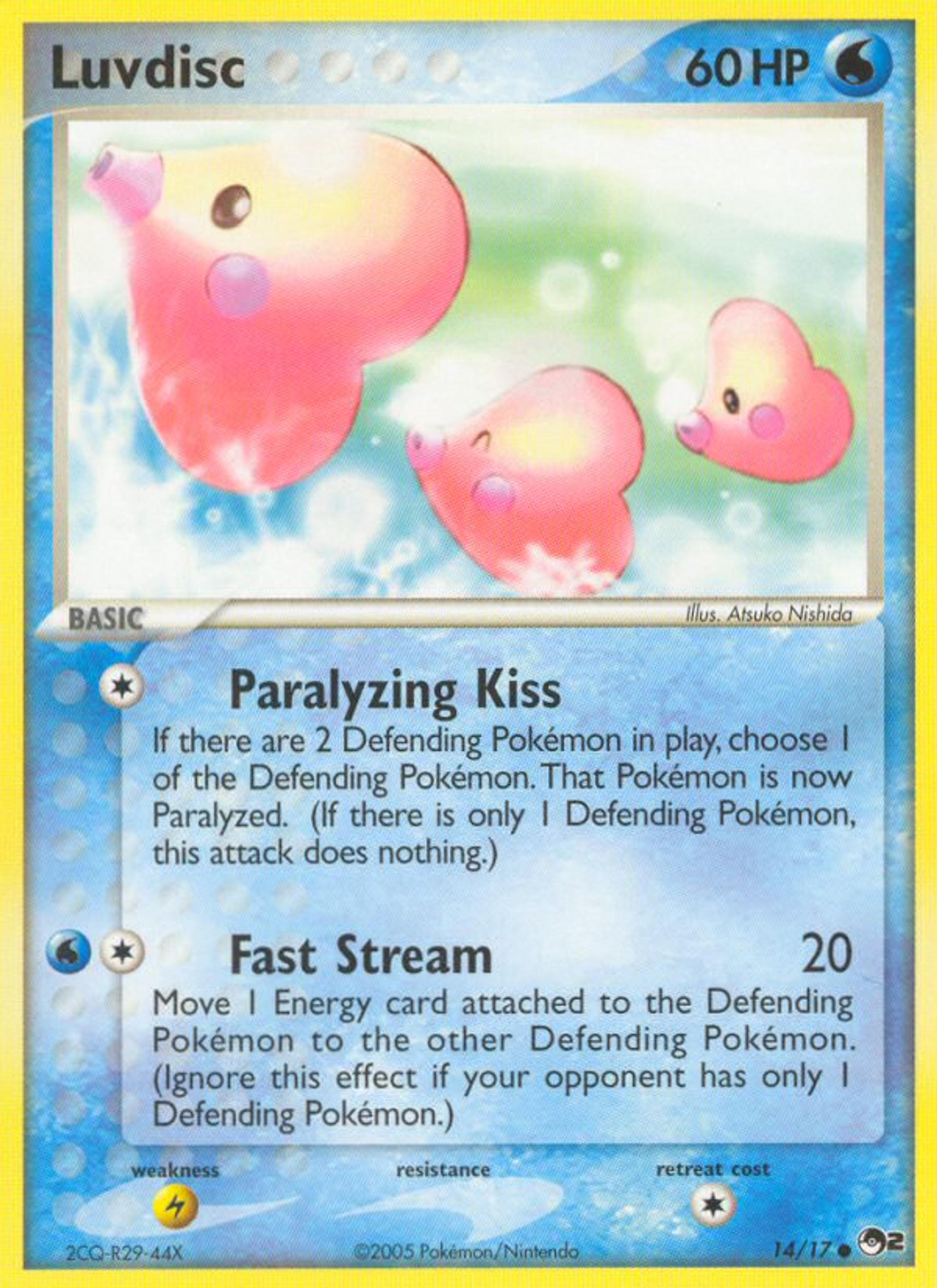 Luvdisc — POP Series 2 — Pokémon