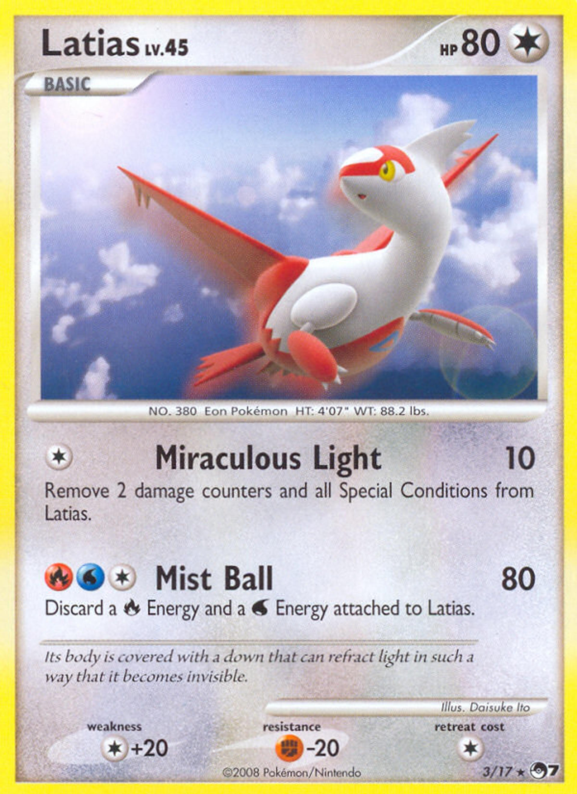 Latias Lv.45 — POP Series 7 — Pokemon