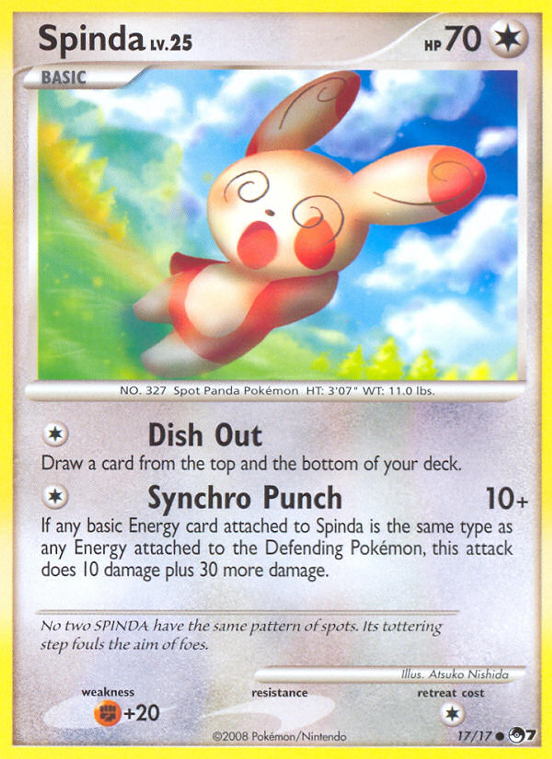 Spinda Lv.25 — POP Series 7 — Pokemon
